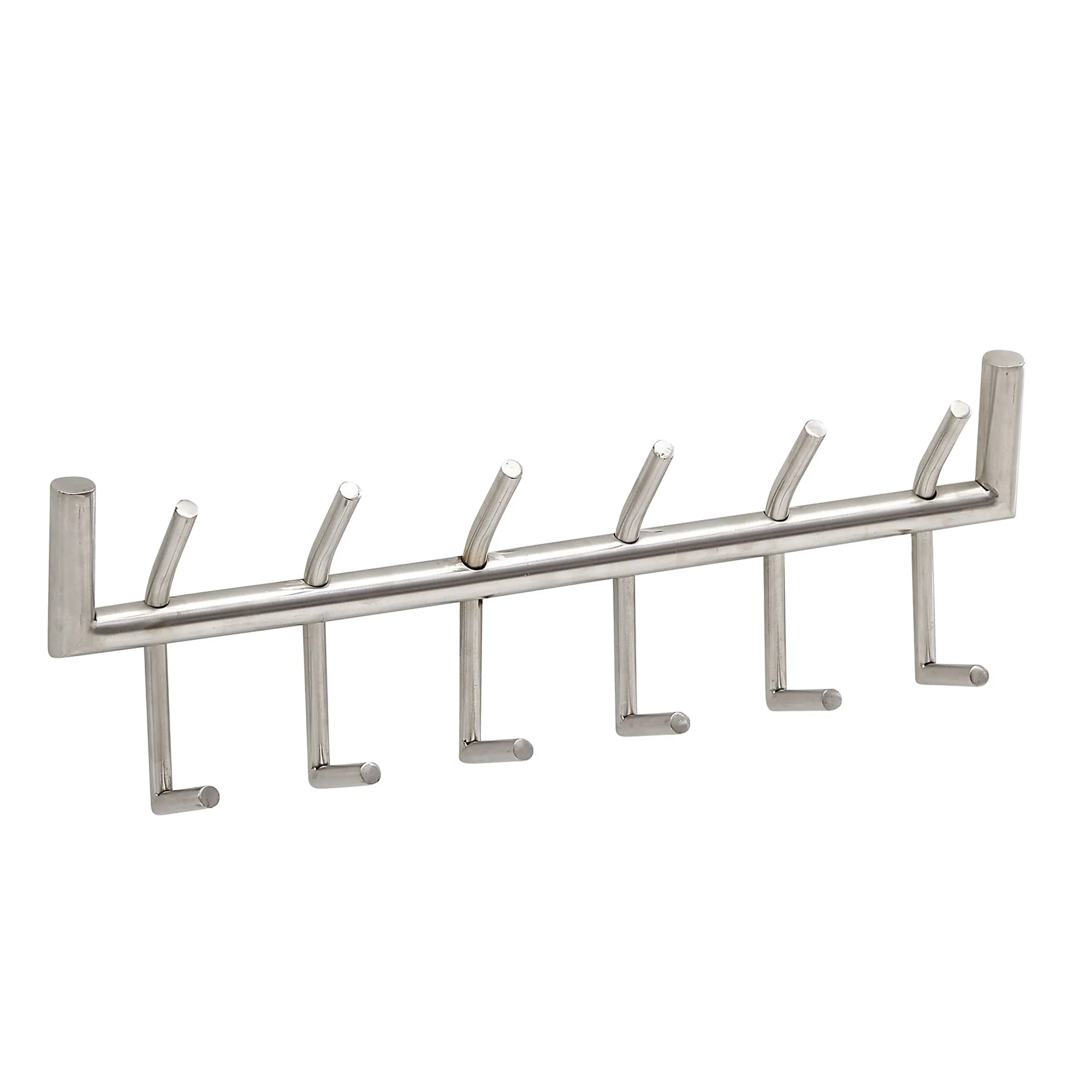 tinkaro Haken-Garderobe eckig ARSEN Stahl Wandgarderobe Silber