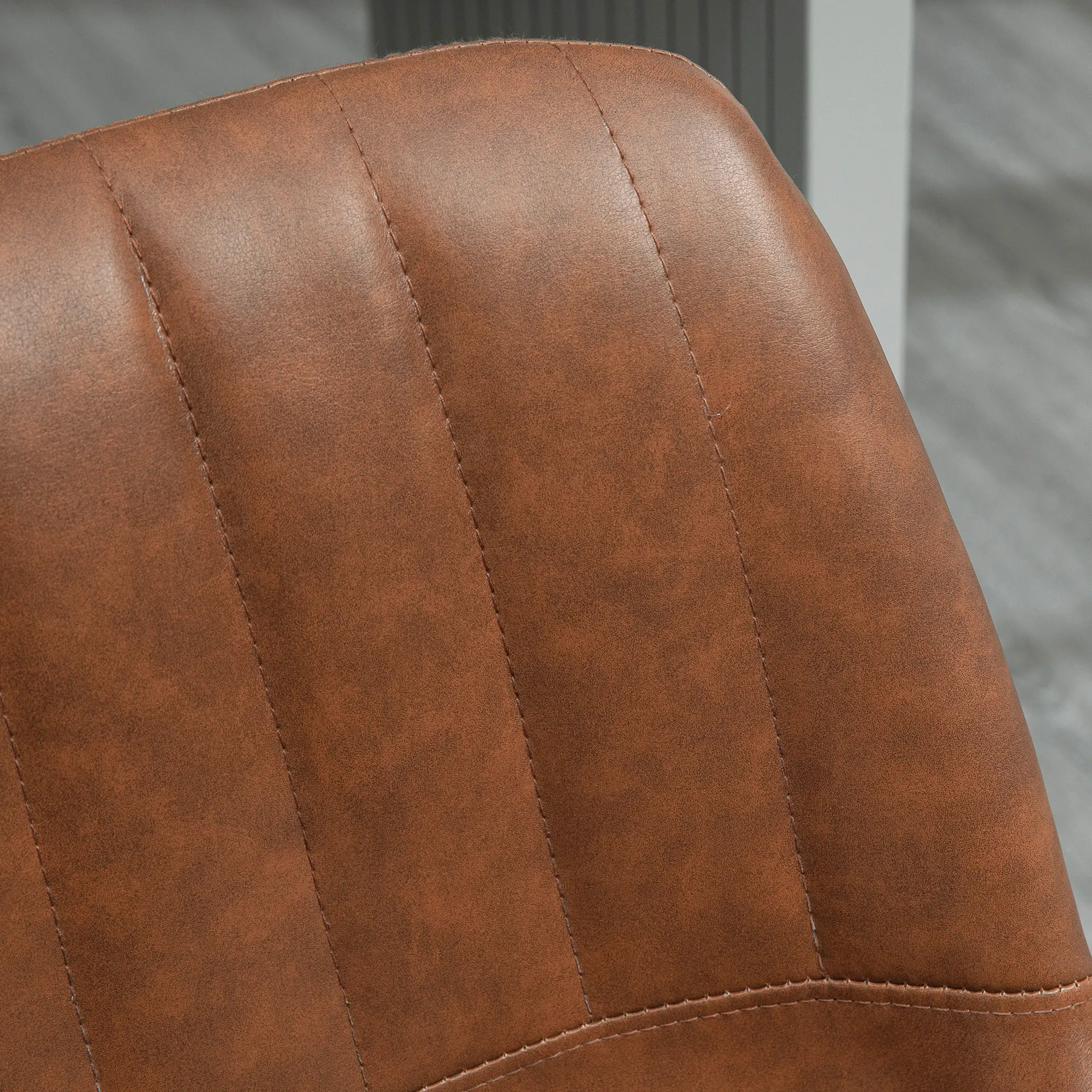 Retro Barhocker Braun 43L x 49,5B x 91-111H cm