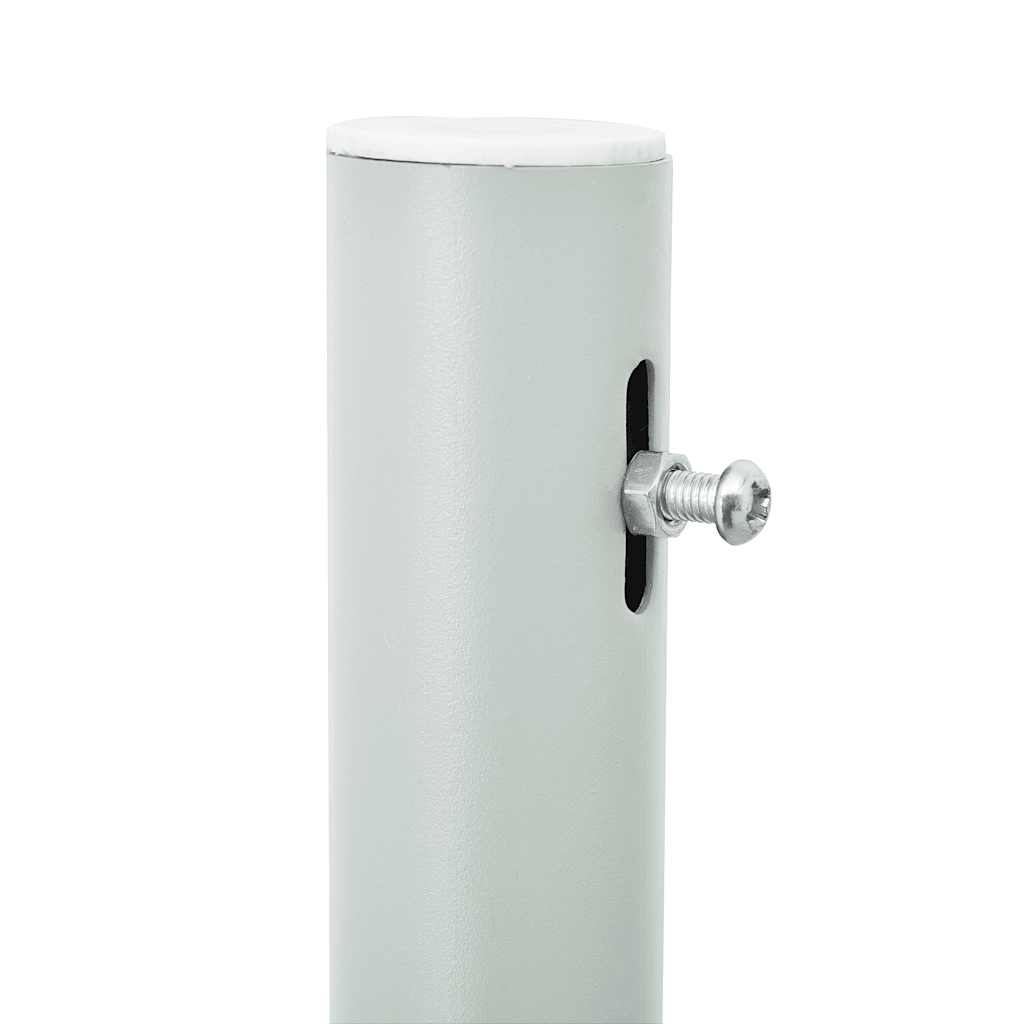 Seitenmarkise 120 x 0-500 cm in Braun mit grauer Stahlabdeckung