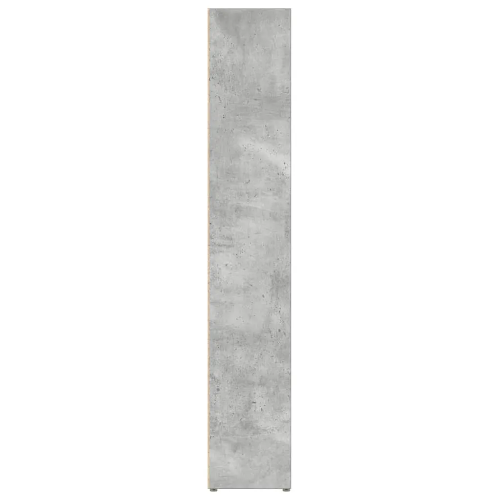 CD-Regal Betongrau 21x16x93,5 cm aus Holzwerkstoff