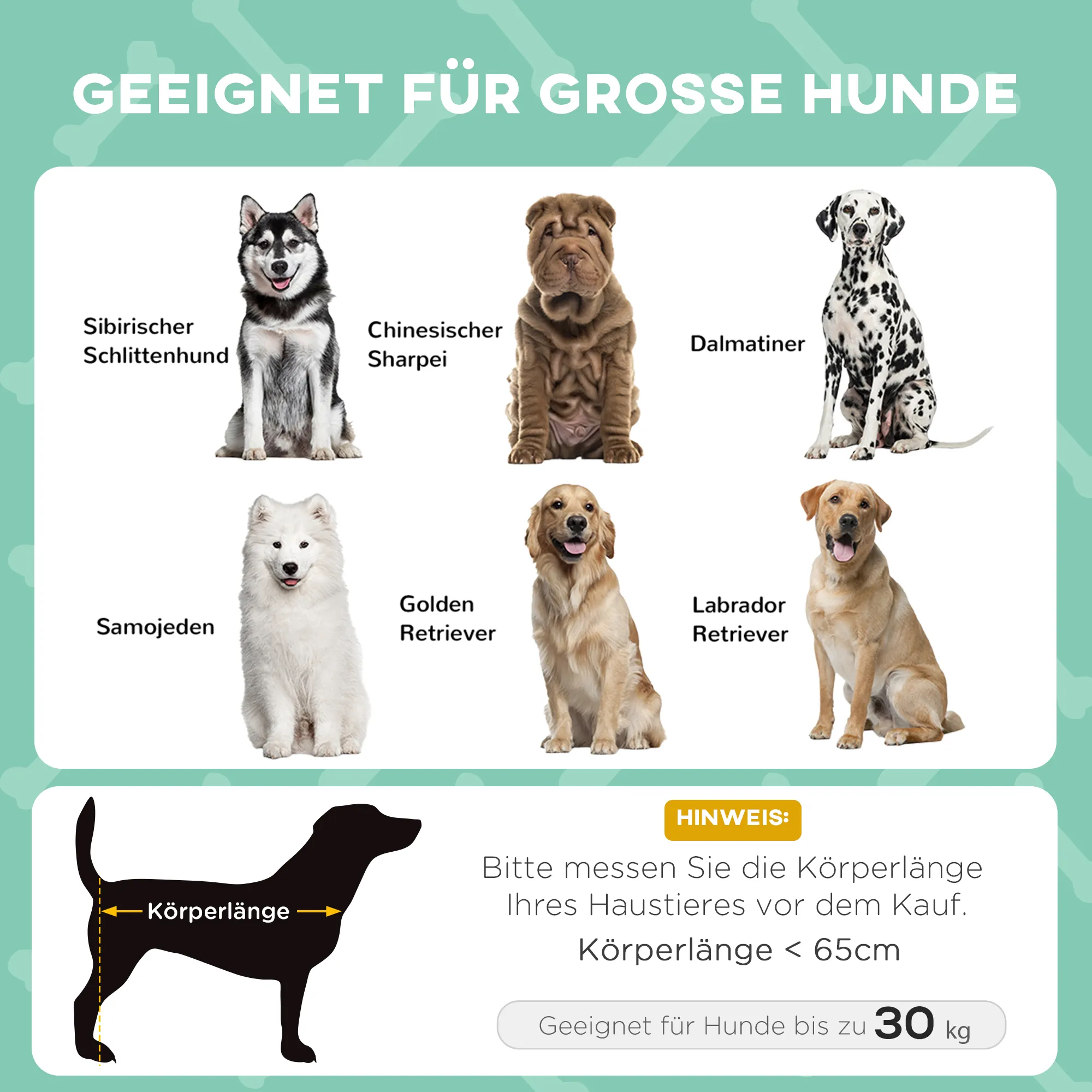 Hundebett Outdoor wetterbeständig Oxford-Polyester Hellgrau