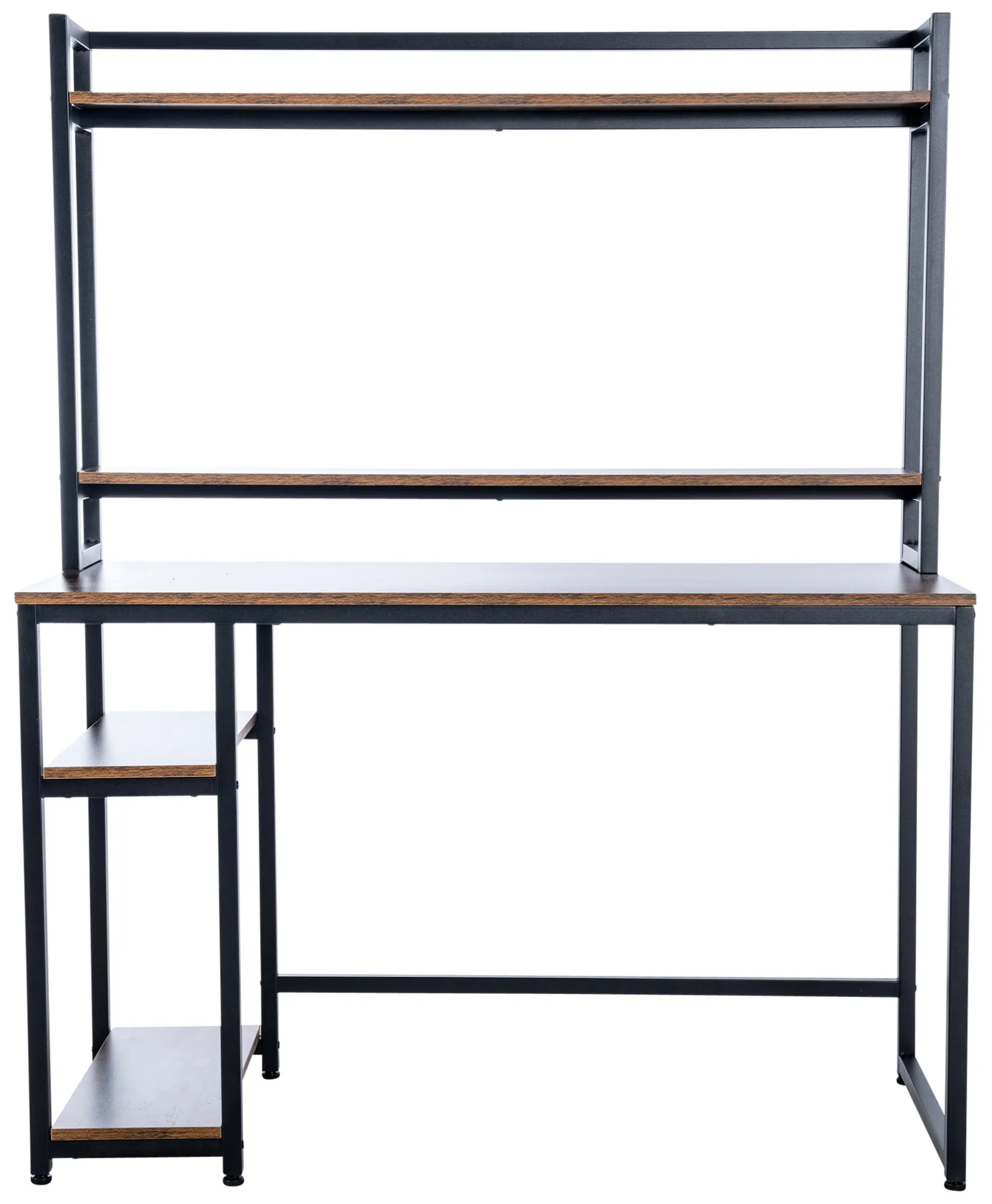 Schreibtisch Billings 120x50x150 cm schwarz/braun