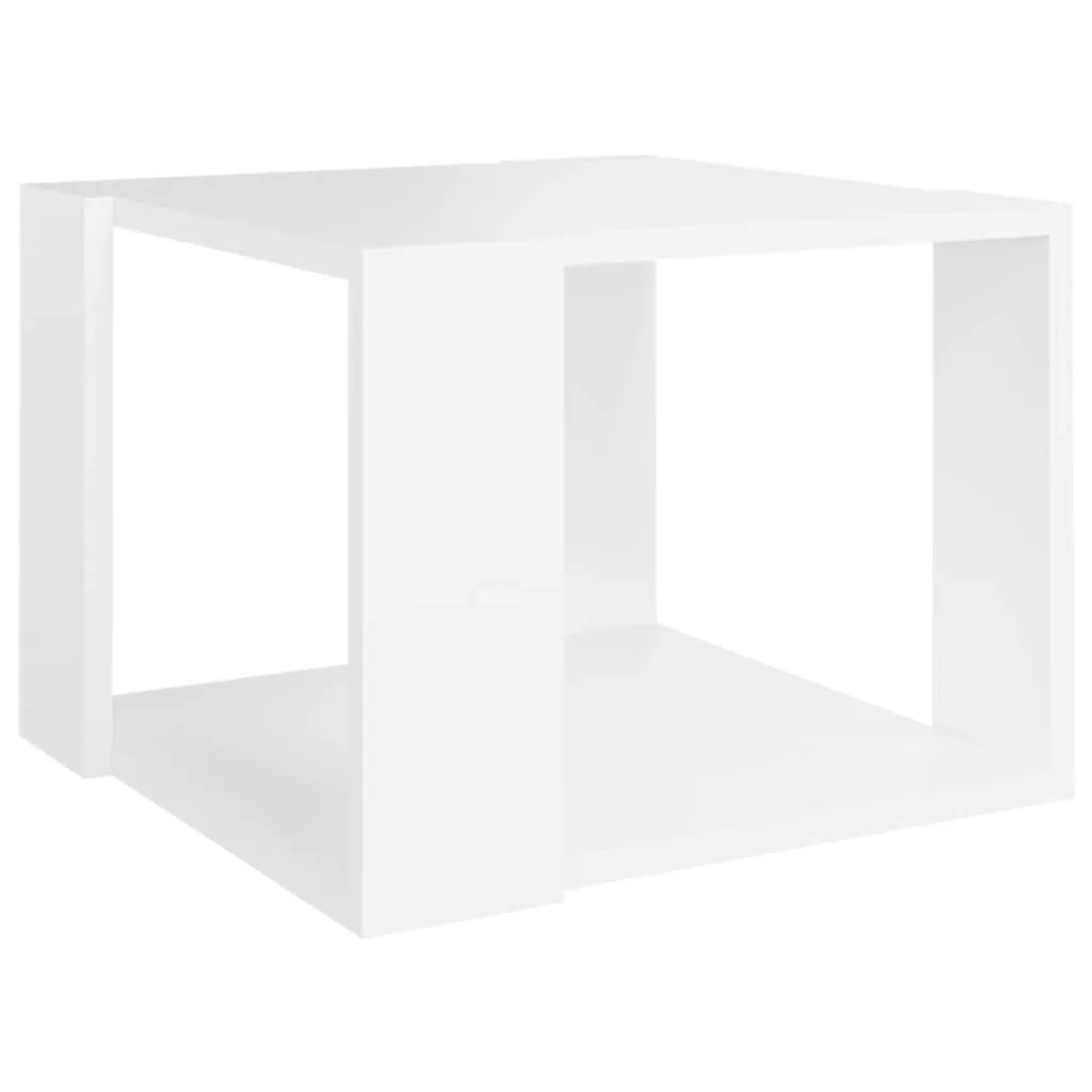Moderner Couchtisch 40 x 40 x 30 cm in Weiß