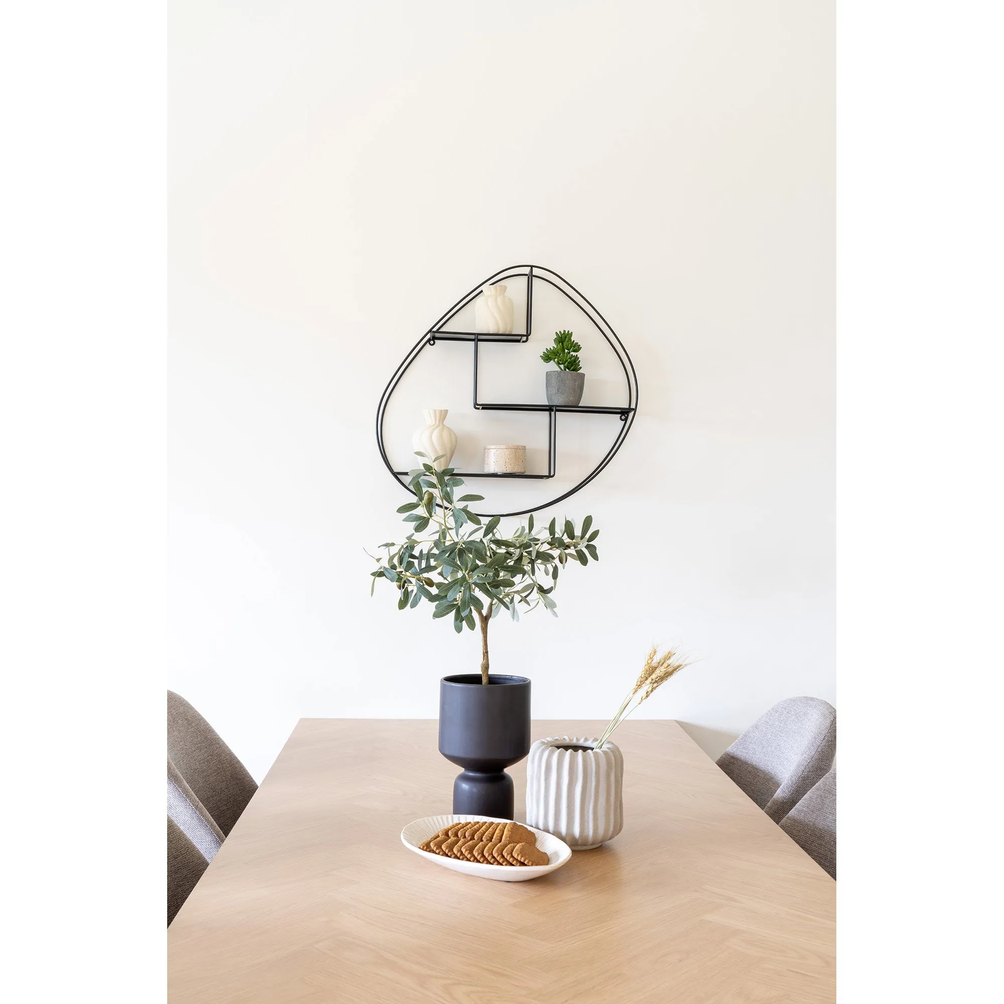 tinkaro Blumentopf Keramik Grau
