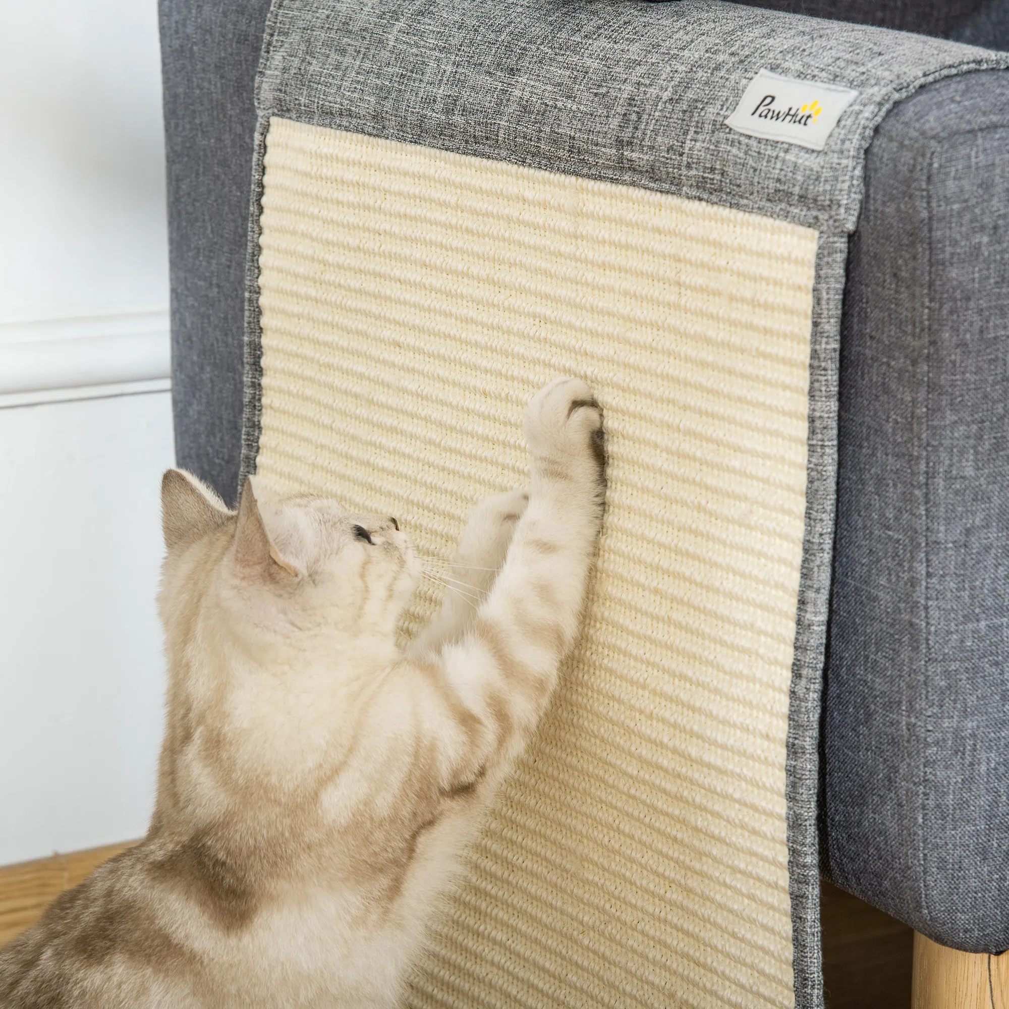 Kratzmatten-Set Grau 130L x 45B x 0,3T cm für Katzen