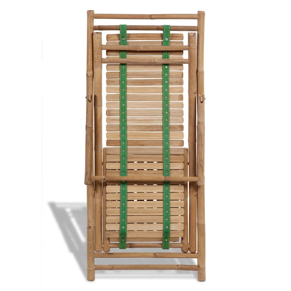 Liegestuhl aus Massivholz 152x59x80 cm in Naturfarbe, 4-fach verstellbar