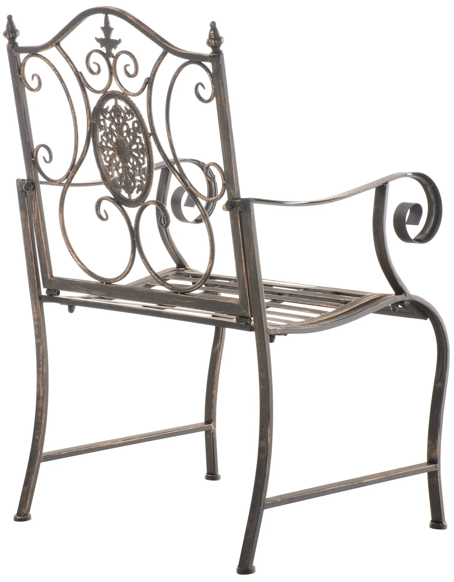 2er Set Gartenstühle Punjab 94x62x53 cm Bronze