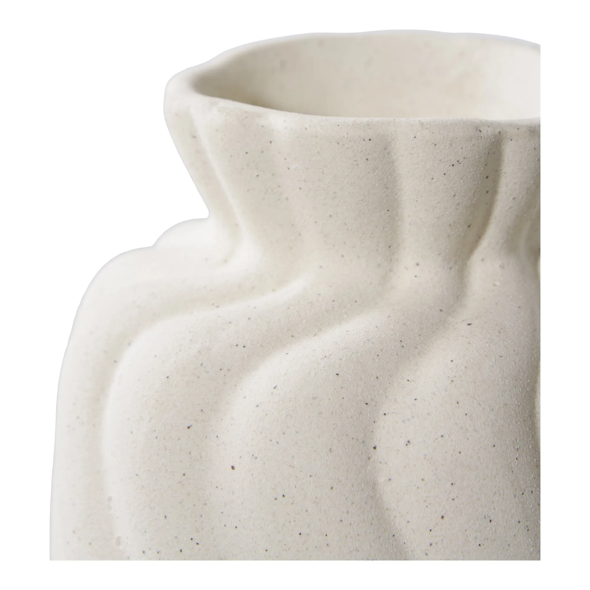tinkaro Vase Set 2-teilig Keramik 8,8/10,5 - 9/11 - 12/15 cm Weiß