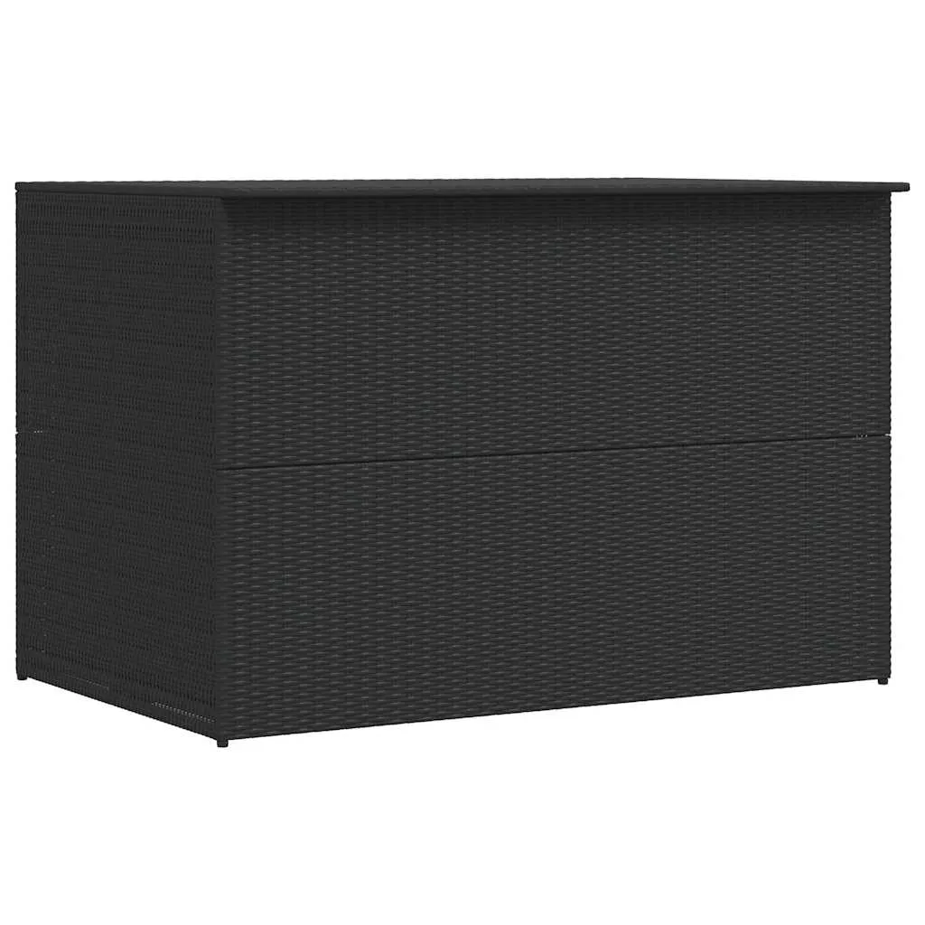 Gartenbox Schwarz 150 x 100 x 100 cm aus PE-Rattan
