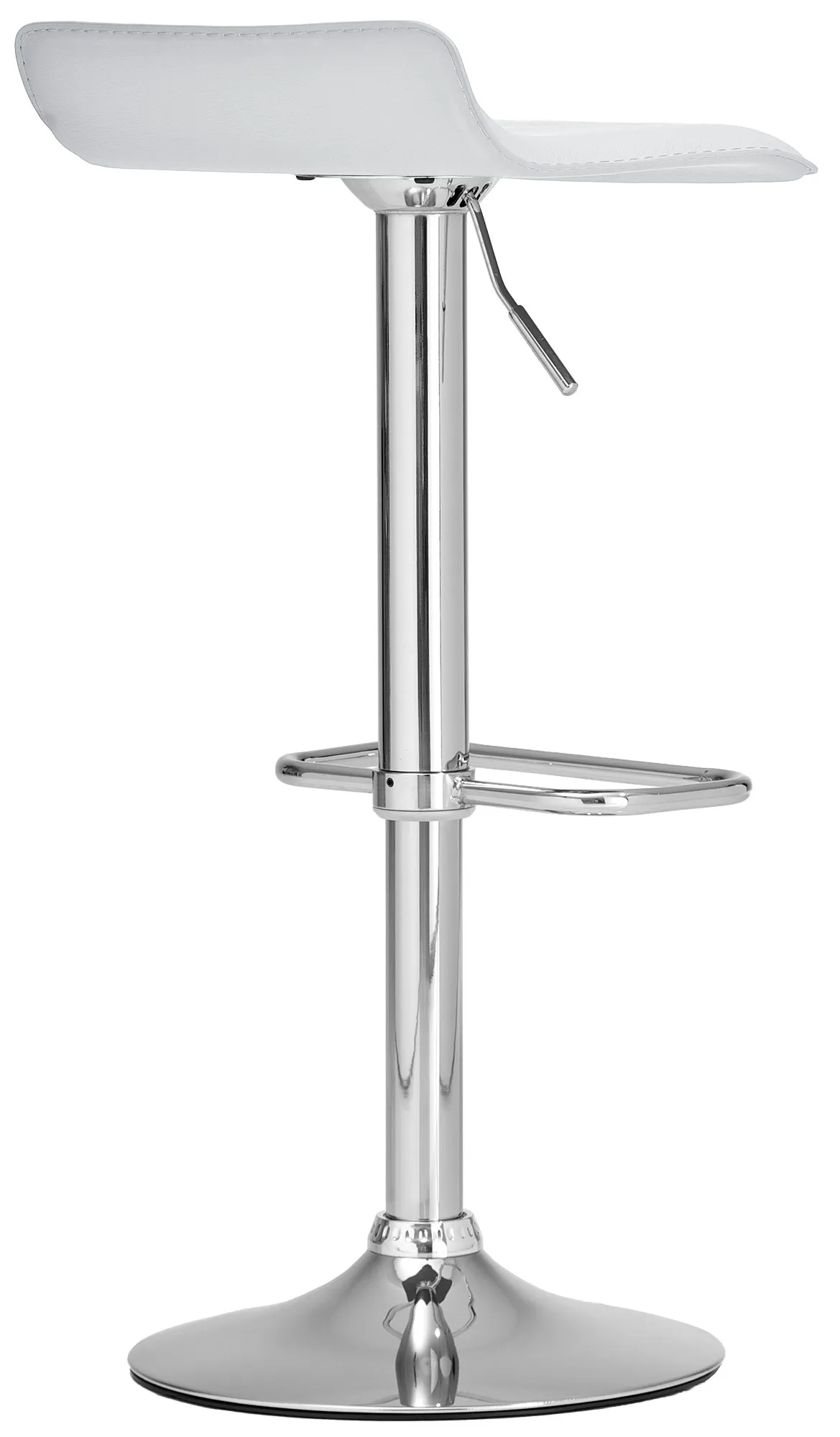Barhocker Dyn Kunstleder 65-85 cm weiß