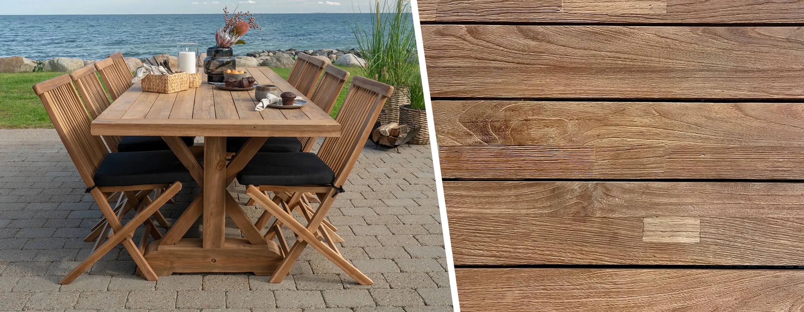 Holz im Außenbereich: Teak vs. Akazie vs. Bambus