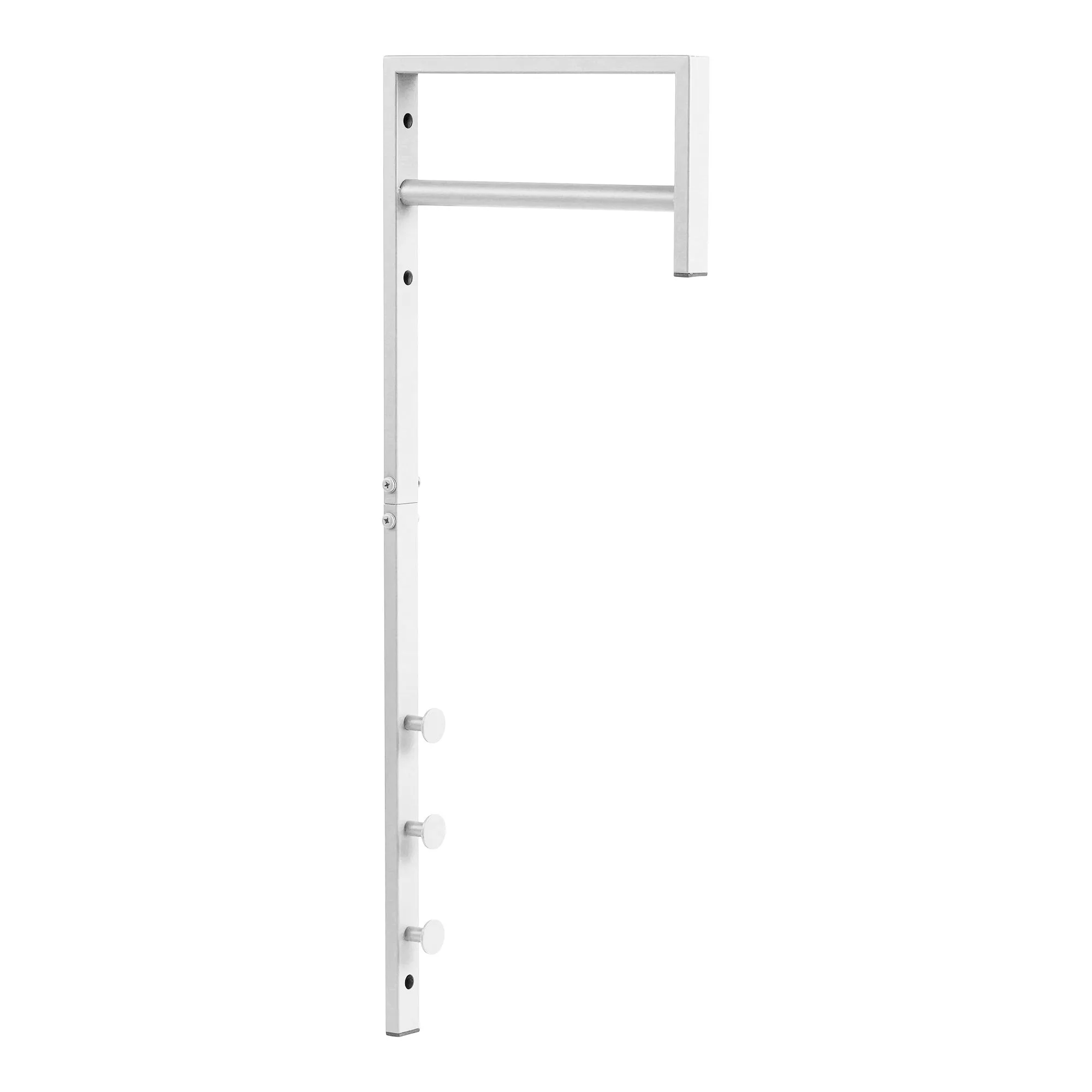 tinkaro Garderobenständer Trento Metall 3x30x82 cm Weiß