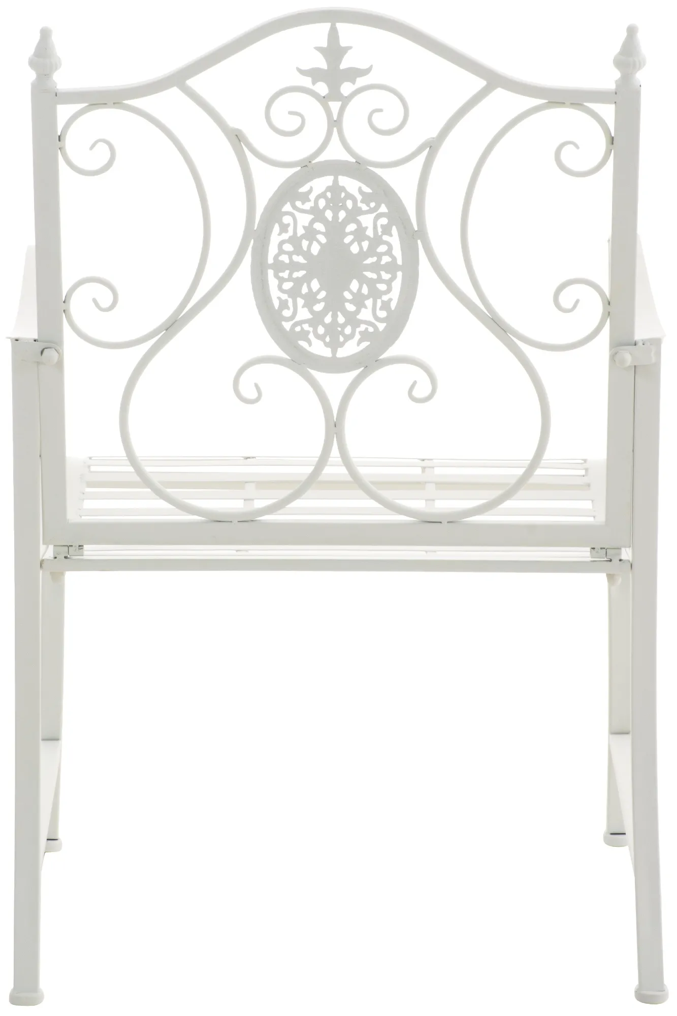 Gartenstühle Punjab 2er Set 94x62x53 cm weiß