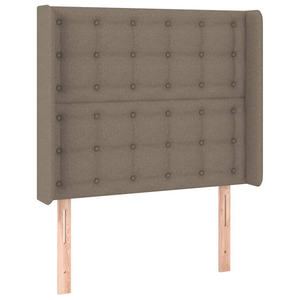 Boxspringbett mit Taschenfederkernmatratze, 90x200 cm, Taupe