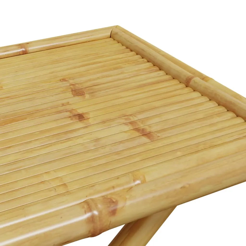 Klapptisch aus Massivholz 110 x 55 x 75 cm in natürlicher Farbe