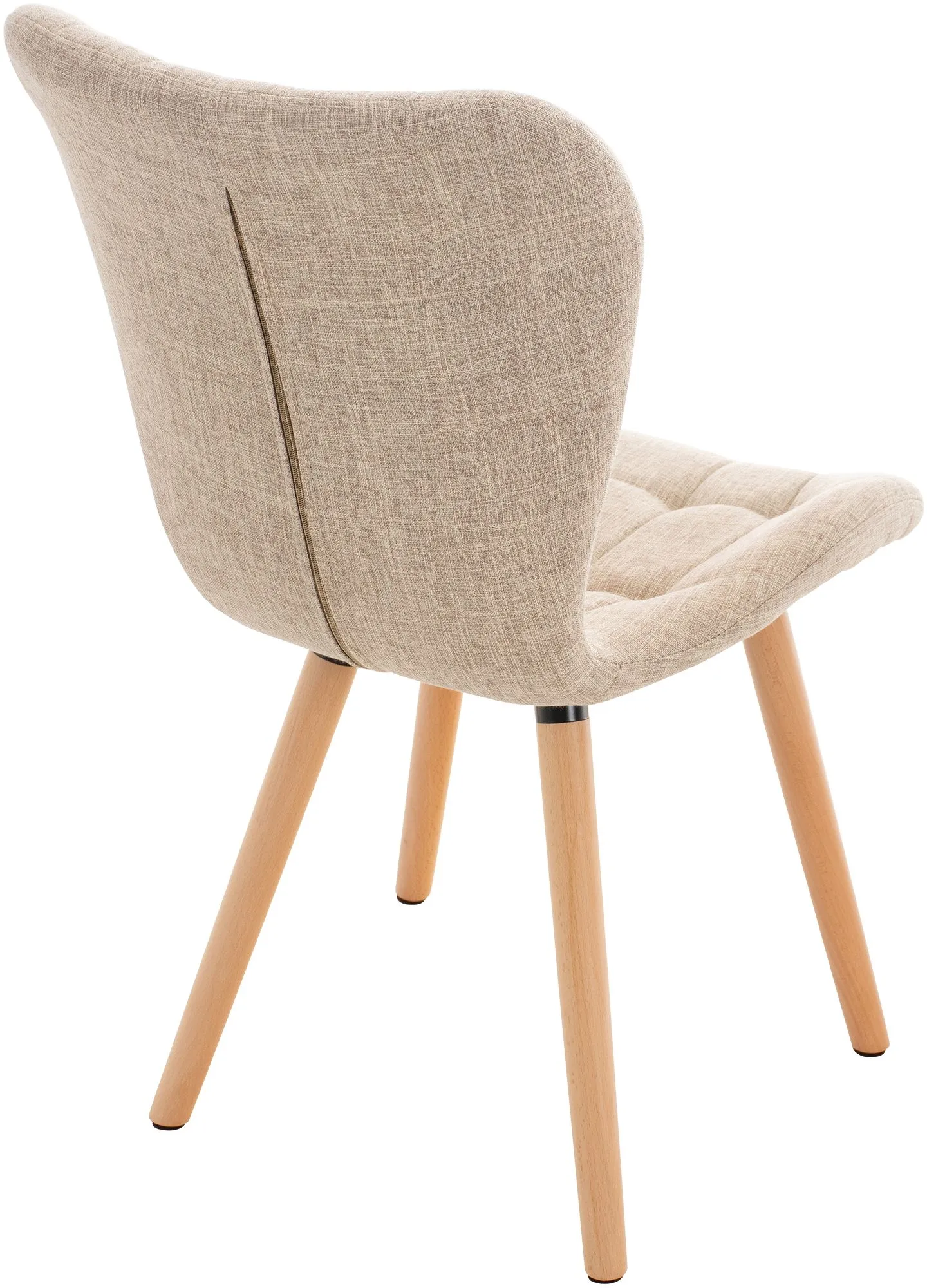 Esszimmerstuhl Elda Massivholz 88x50x63 cm creme