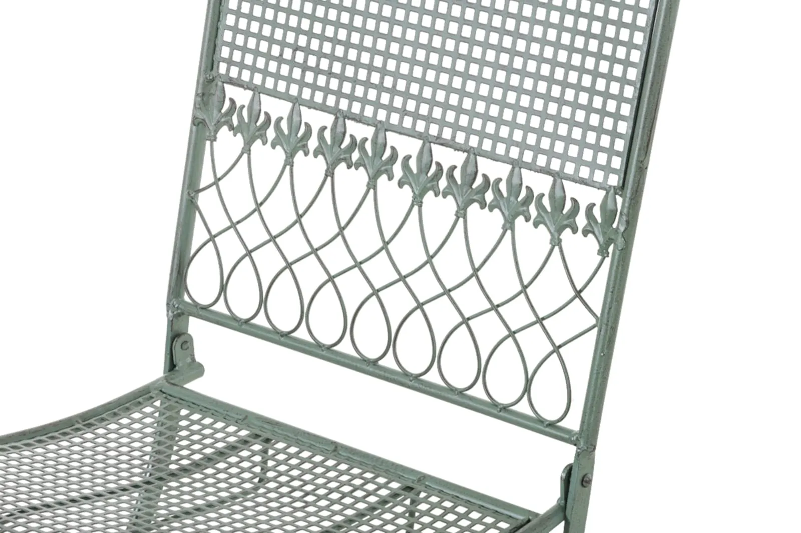 Gartenstühle Kiran 2er Set 91x41x50 cm antik-grün