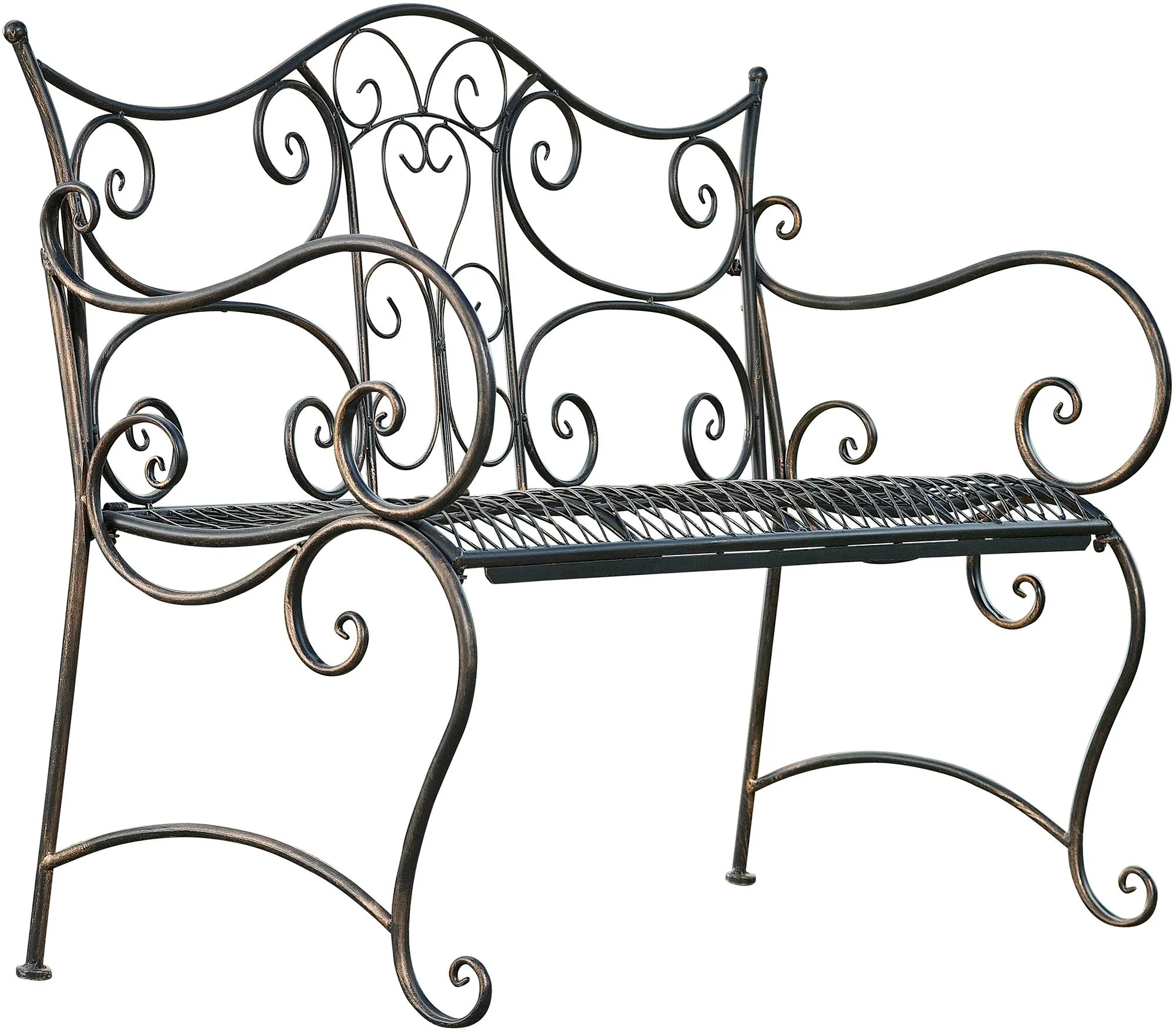 Gartenbank Tara 113x47x89 cm Bronze