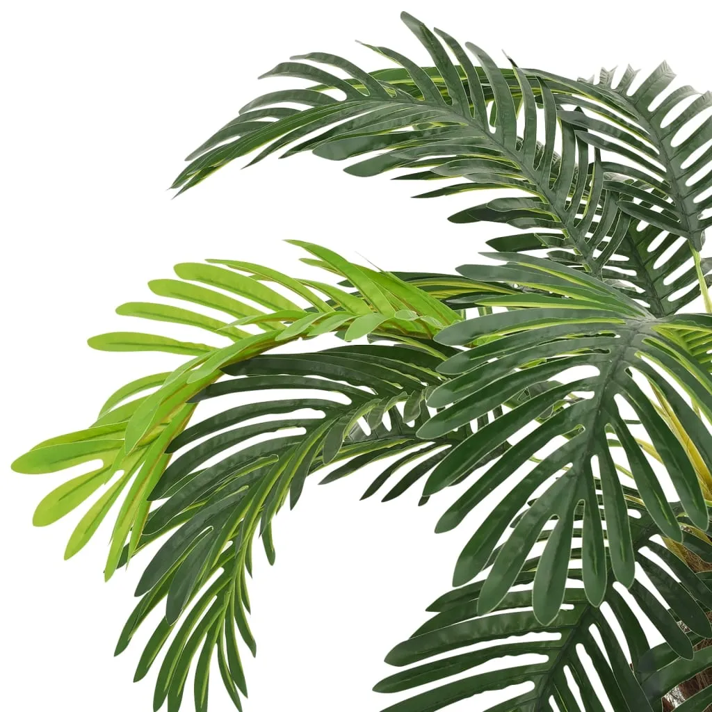 Künstliche Cycas-Palme 80-90 cm Grün mit Massivholz und Kunststoff