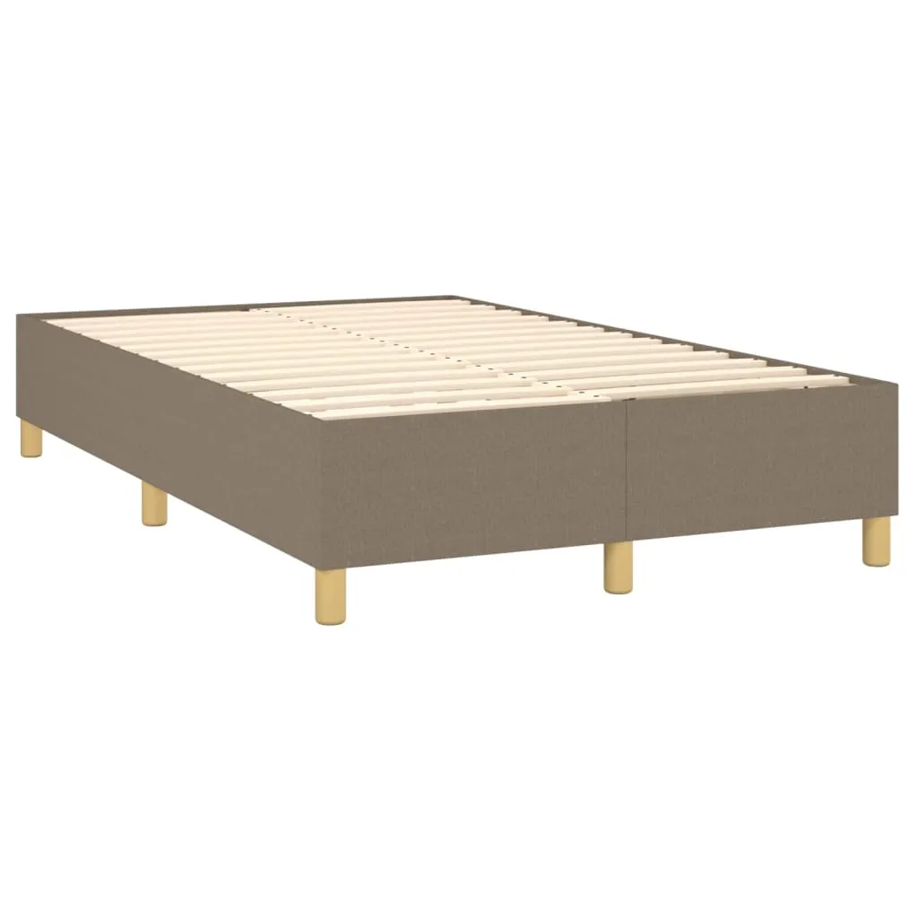 Boxspringbett mit Matratze, Topper und Bank, 120x200 cm, Taupe