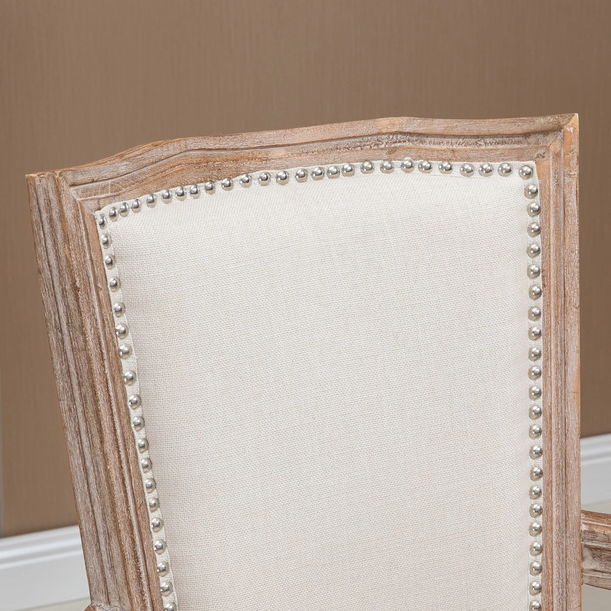 Esszimmerstuhl Cremeweiß/Natur 54,5L x 59B x 96H cm