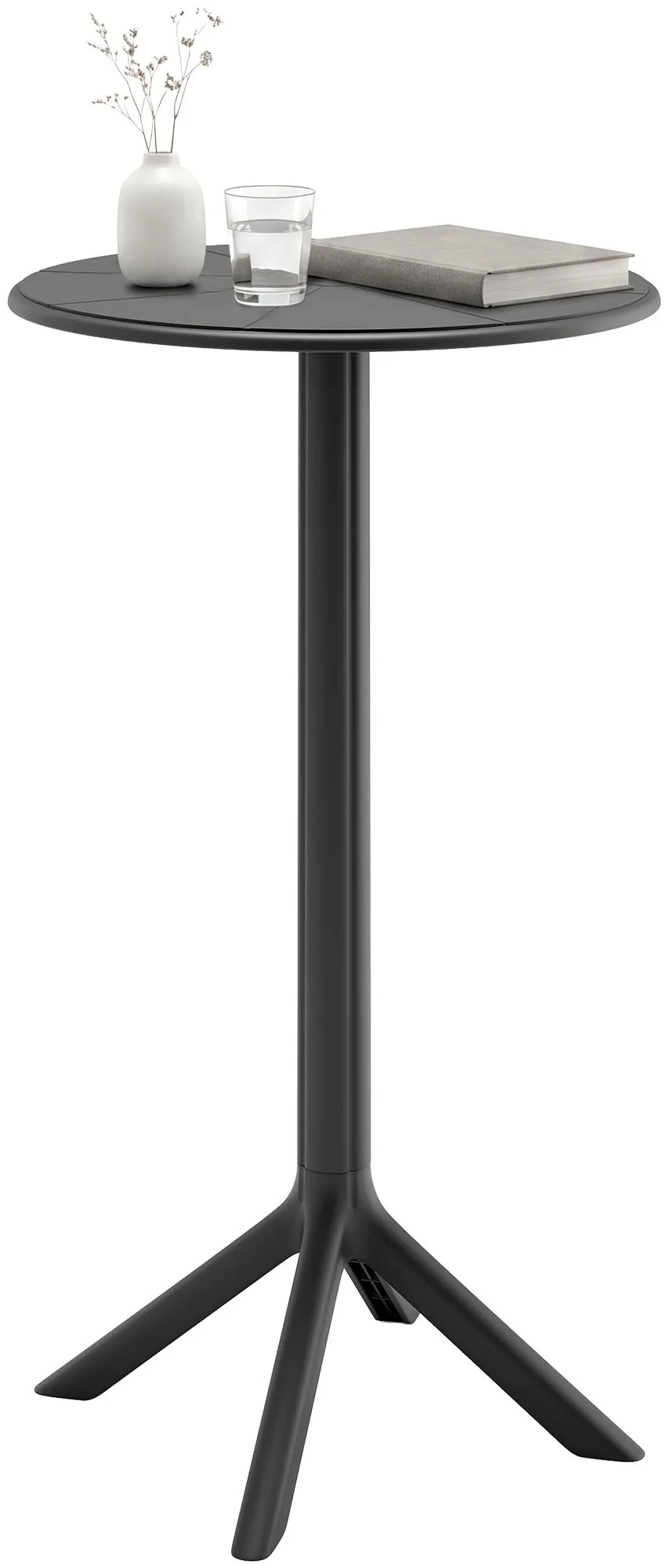 Stehtisch Tomas 60x107 cm schwarz
