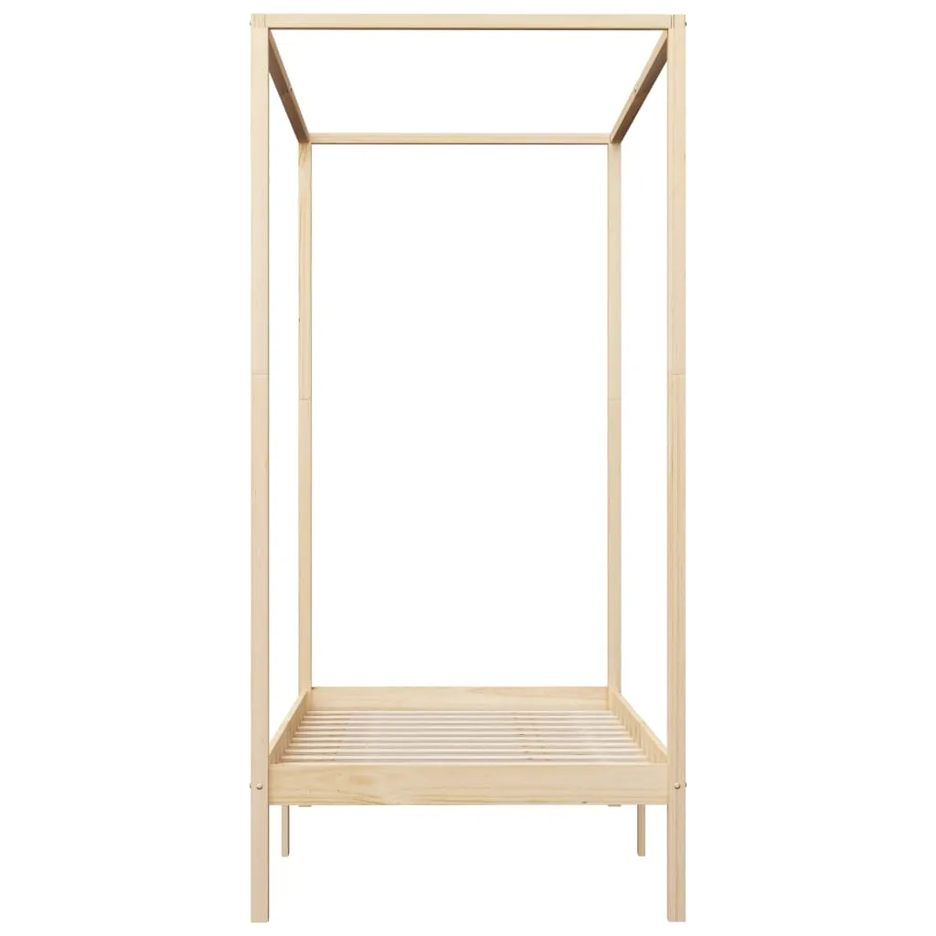 Himmelbettrahmen aus Massivholz 204 x 104 x 200 cm