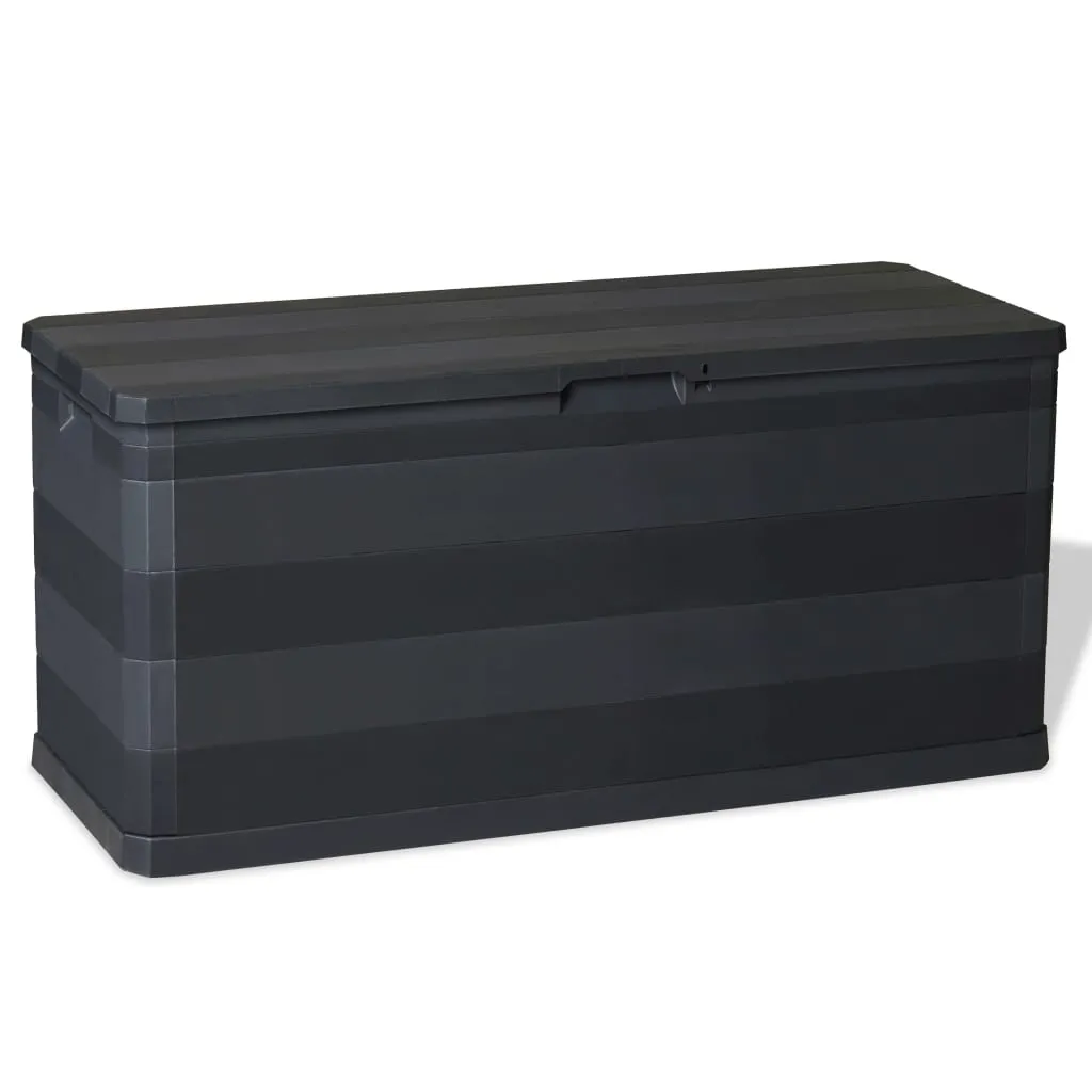 Gartenbox Polypropylen 117 x 45 x 56 cm Schwarz