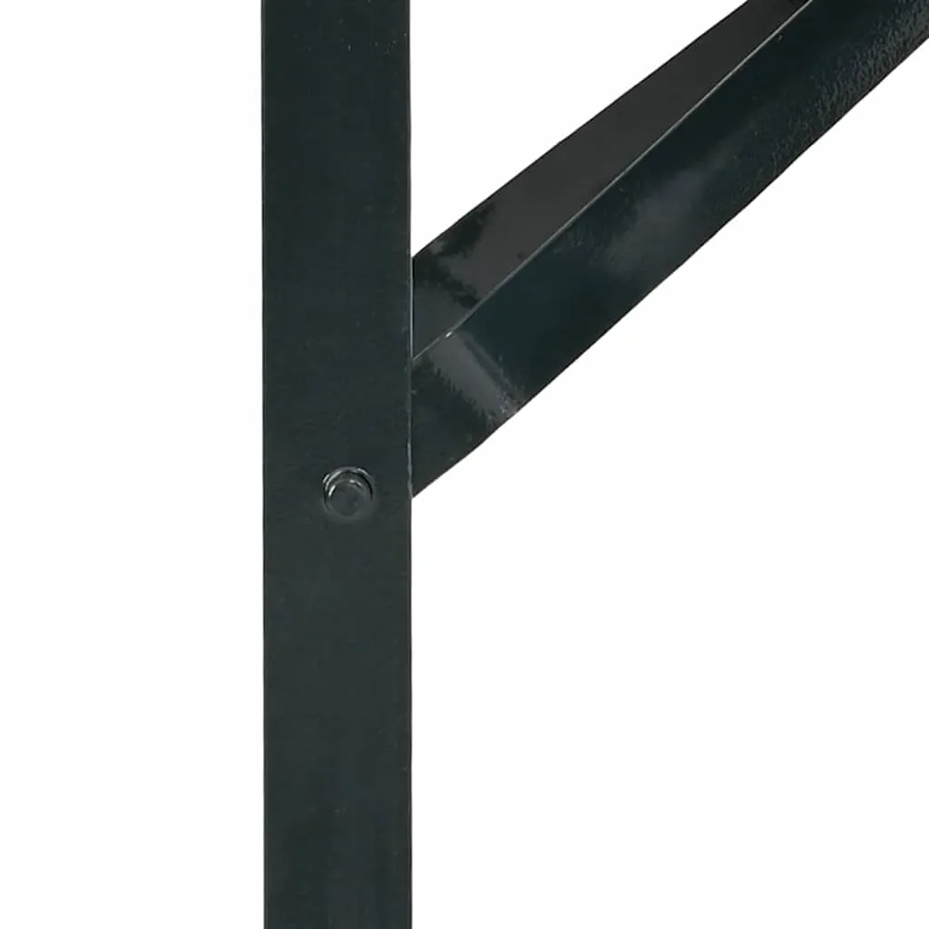 Bier Tischbein 2 pcs Schwarz 39 x 3 x 75 cm