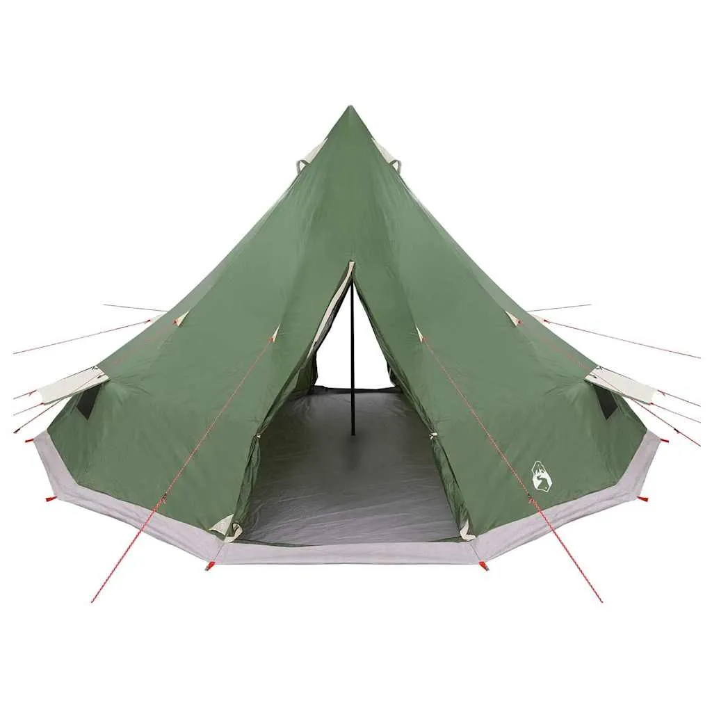Familien-Tipi-Zelt 560x560x300 cm Grün - Geräumig & Praktisch