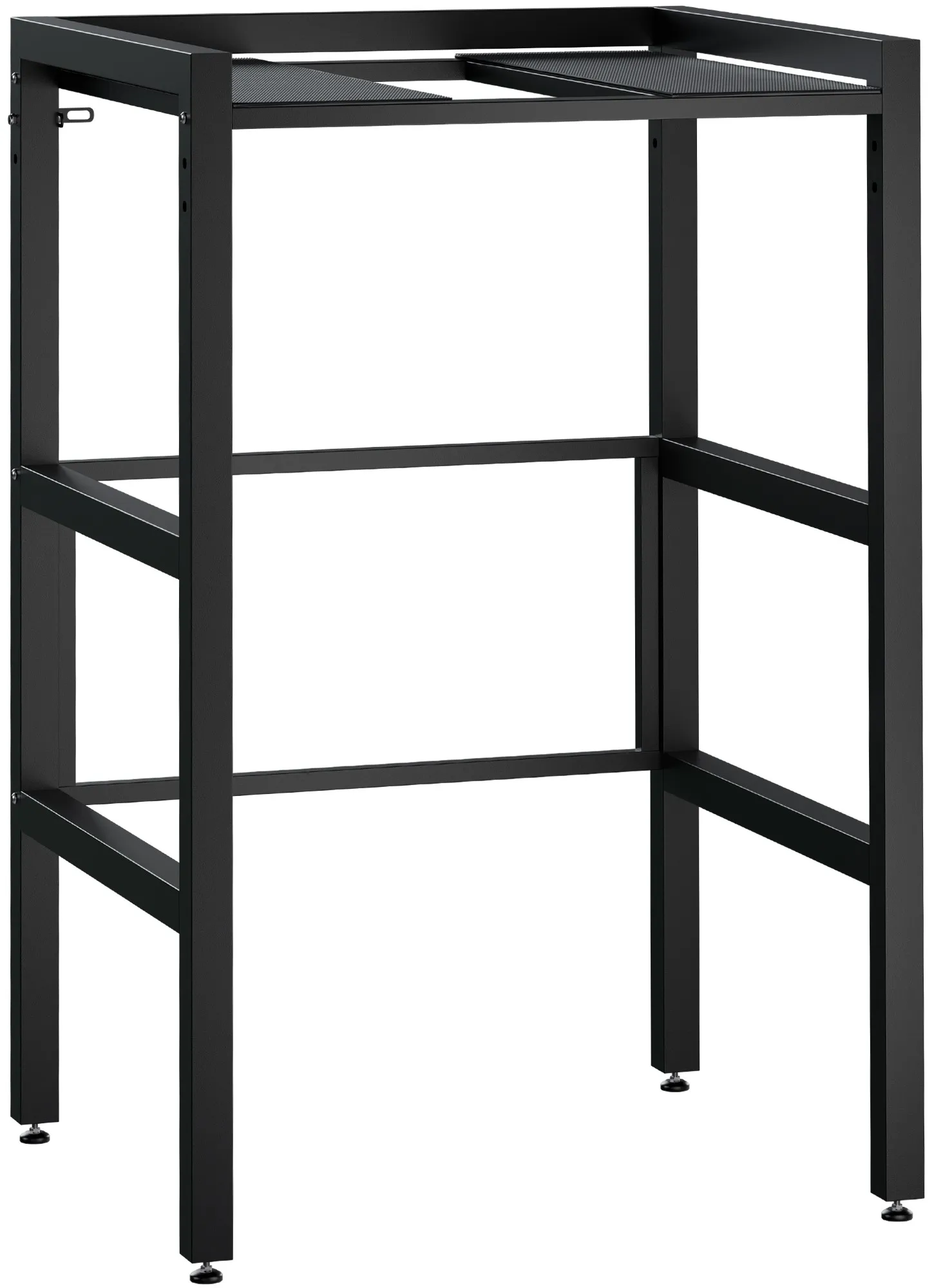 Waschmaschinenregal Gannet 73x110x60 cm schwarz