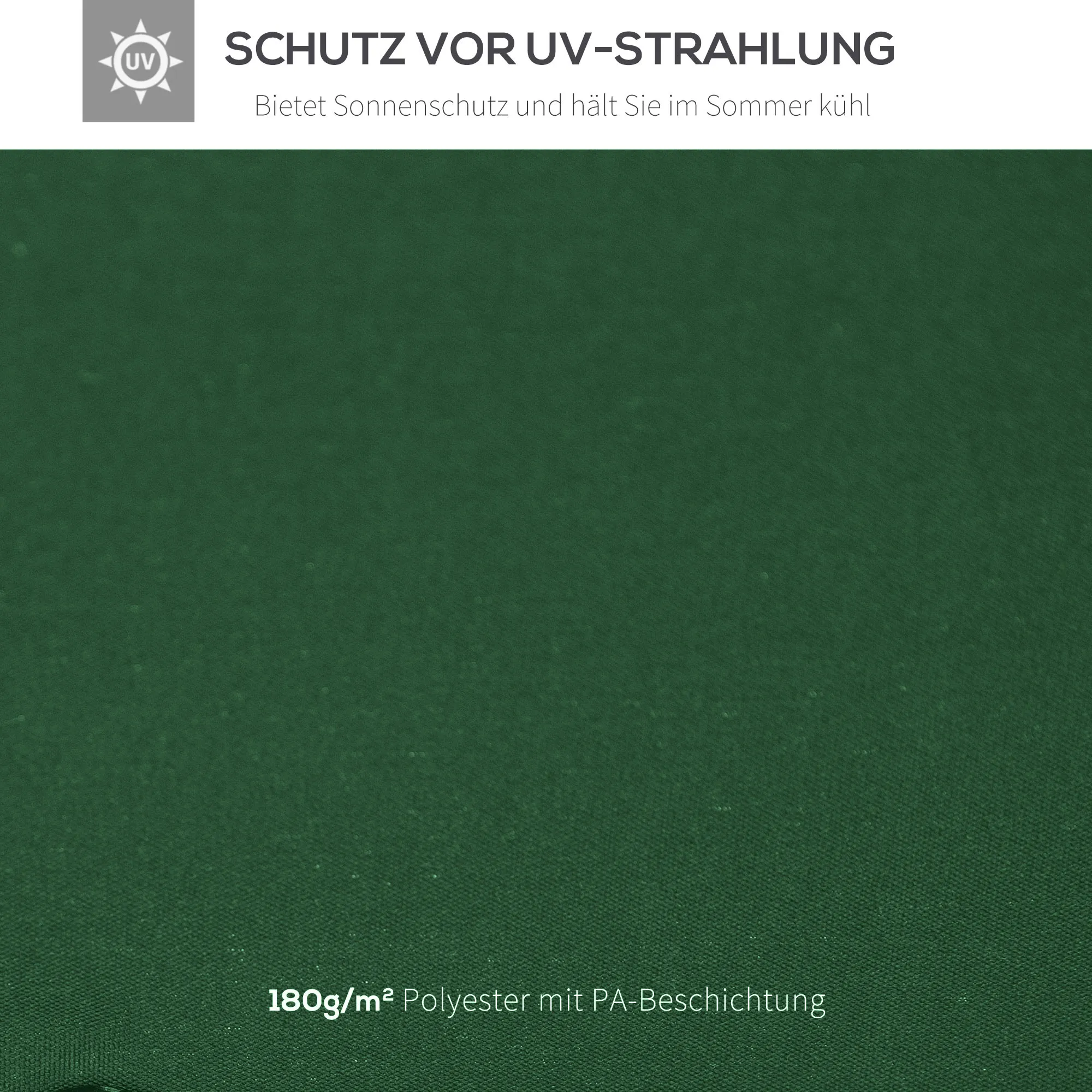 Ersatzdach für Pavillon 3 x 3 m wasserdicht Pavillondach mit Doppeldach Ablauflöcher, Ersatzbezug Ersatzteile für Gartenpavillon Gartenzelt Dunkelgrün