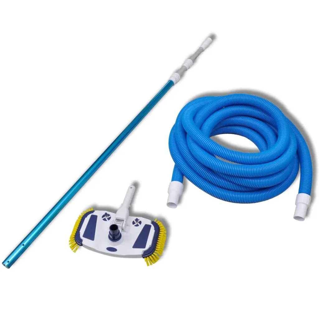 Poolsauger Set mit Aluminium Teleskopstange 1,2-3,6 m und 10 m Schlauch