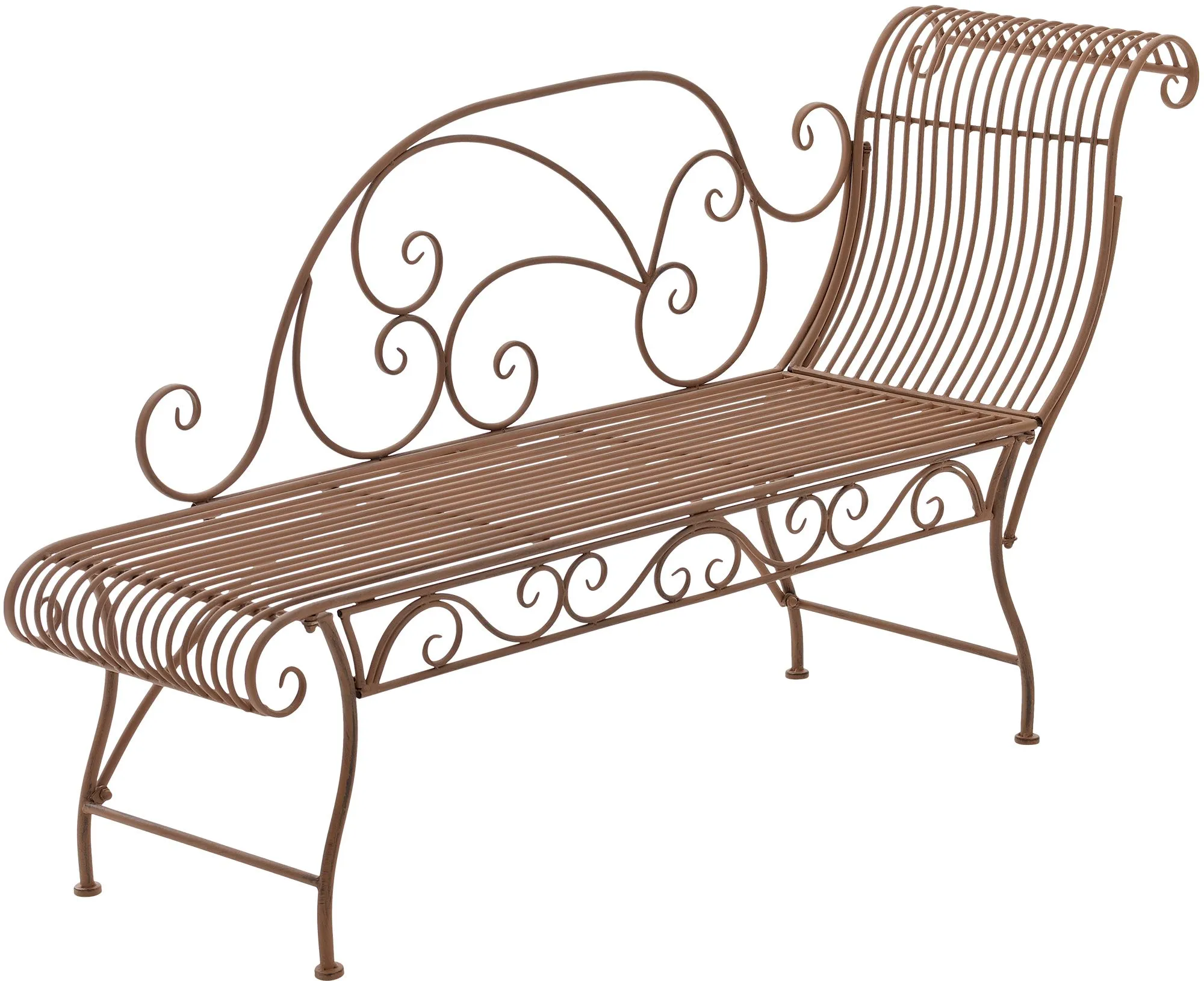 Gartenbank Karma 156x46x78 cm antik braun