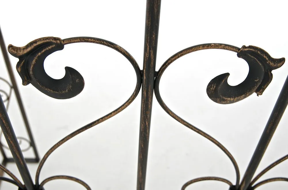 Rosenbogen Sina mit Tor 135x245x41.5 cm Bronze