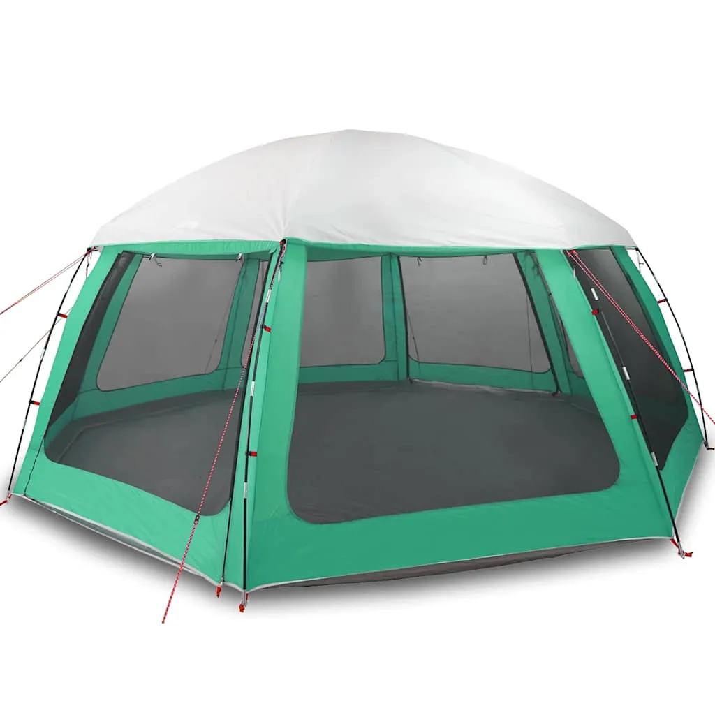 Poolzelt Meergrün 612x612x285 cm – Wasserdicht, mit Bodenplane