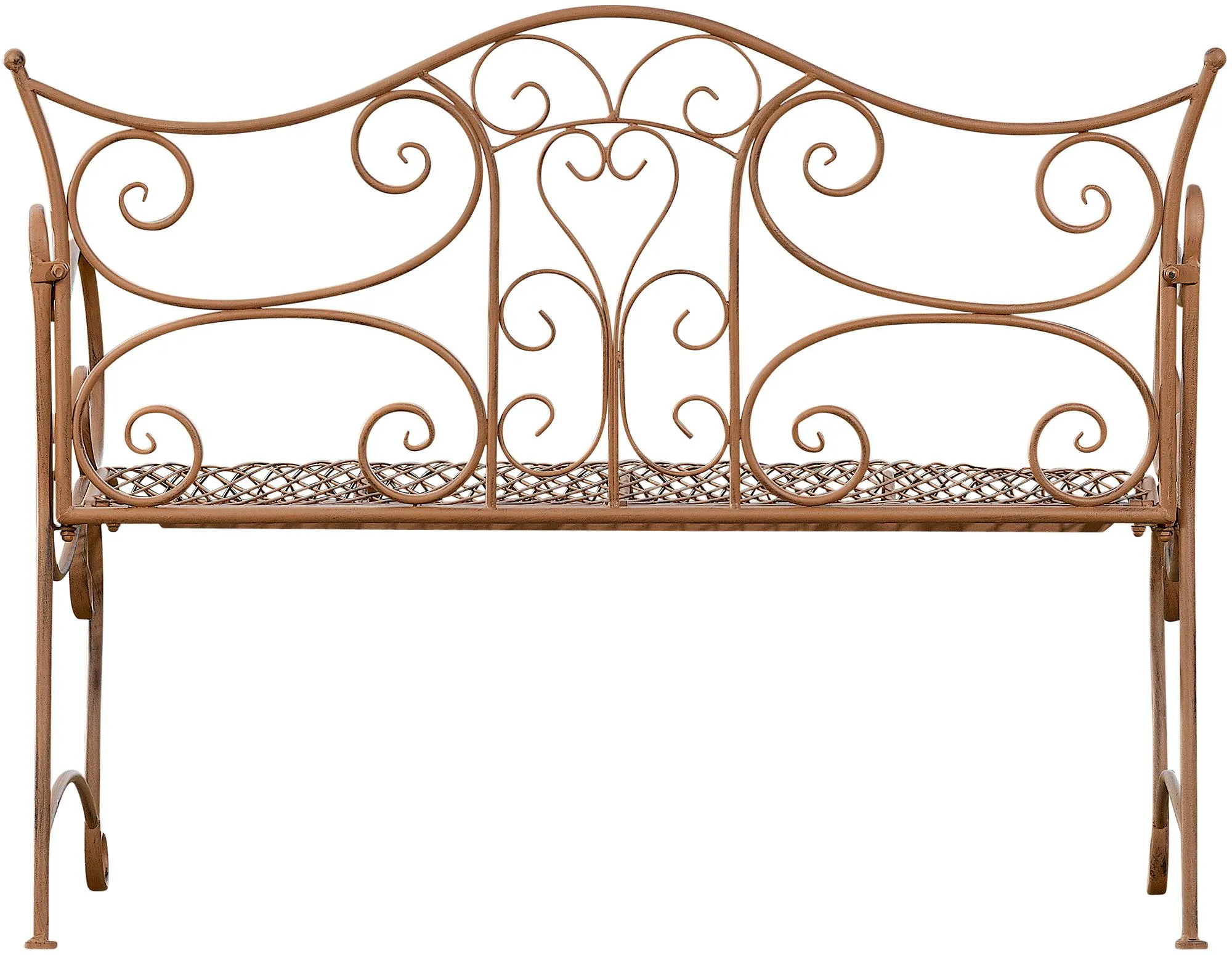Gartenbank Tara 113x47x89 cm antik braun