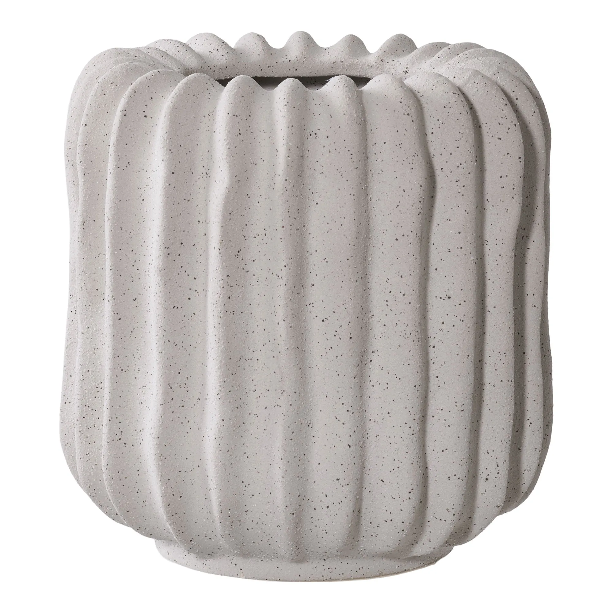 tinkaro Blumentopf Keramik Grau