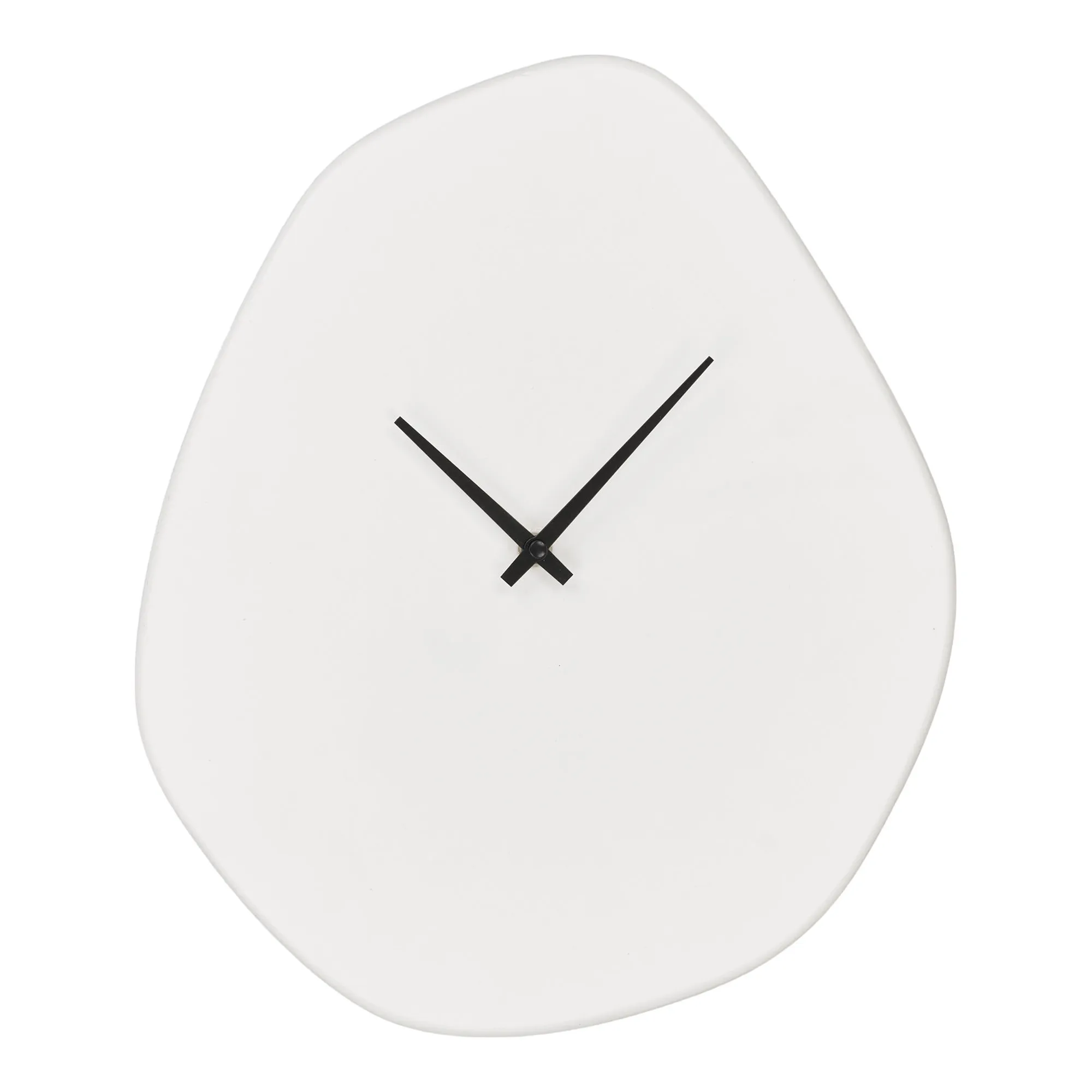 tinkaro Wanduhr organische Form 28x33 cm Off-White