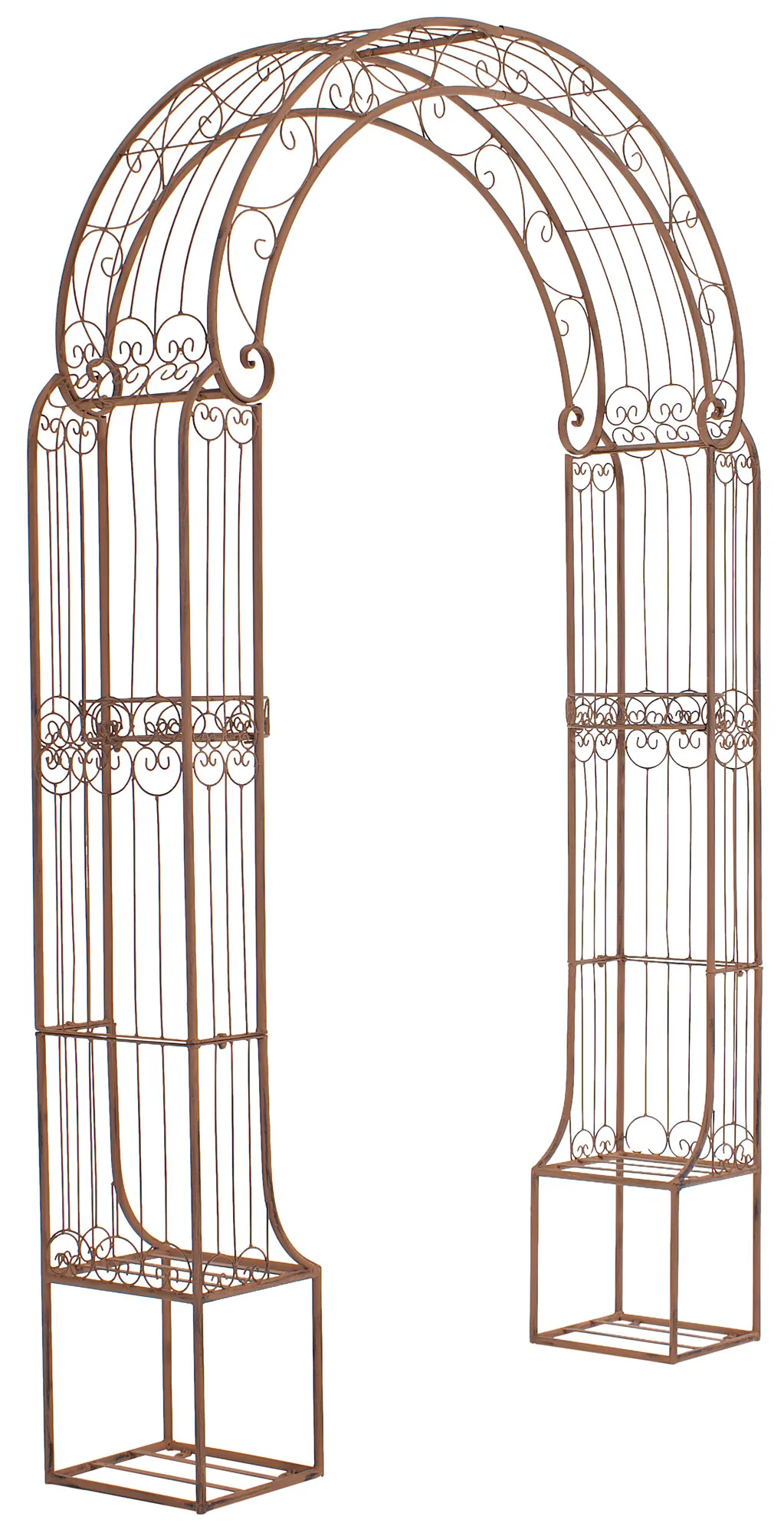 Rosenbogen Alessia 239,5x163x34 cm antik braun
