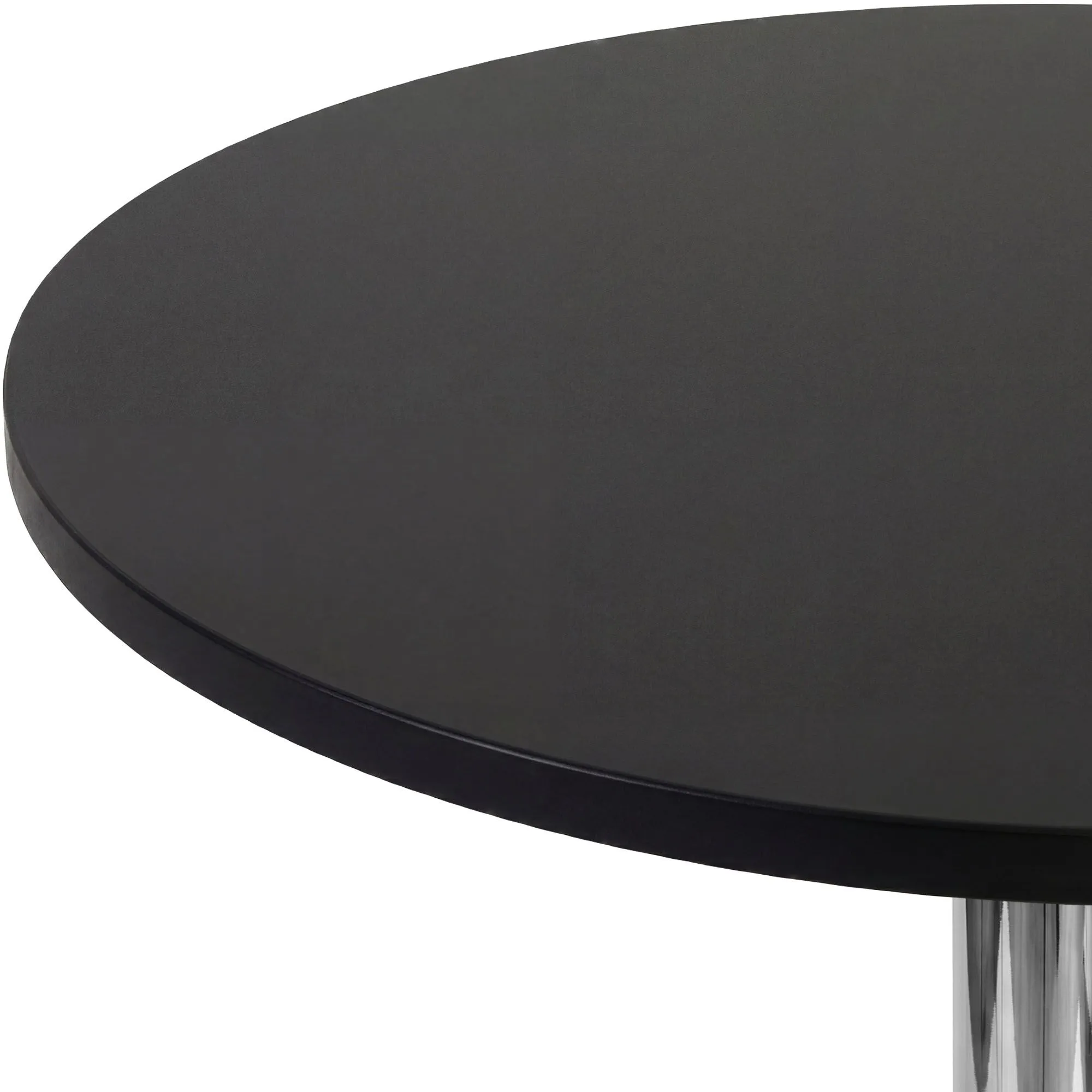 Stehtisch Lamoni 60x60x85 cm schwarz Massivholz