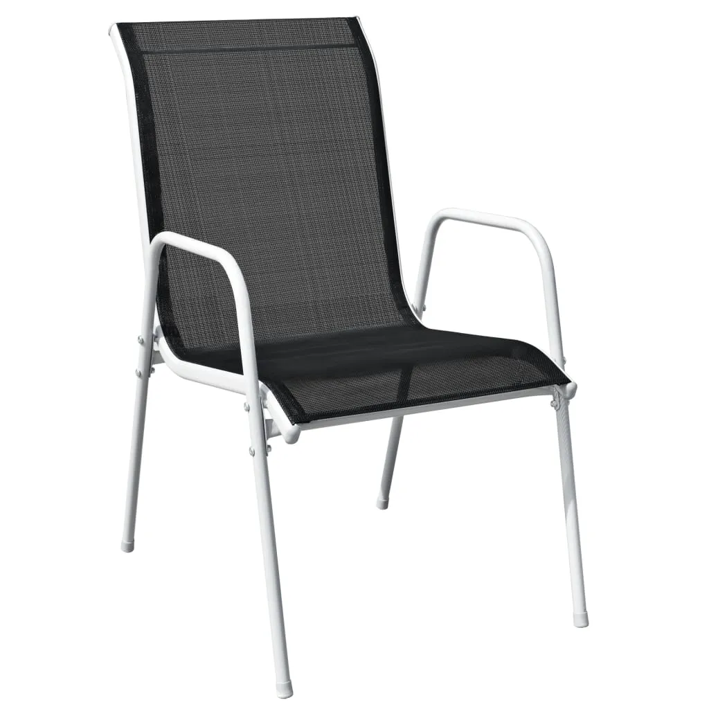 Gartenmöbel-Set Grau mit Tisch 50x71 cm und 2 Stühlen Schwarz/Grau