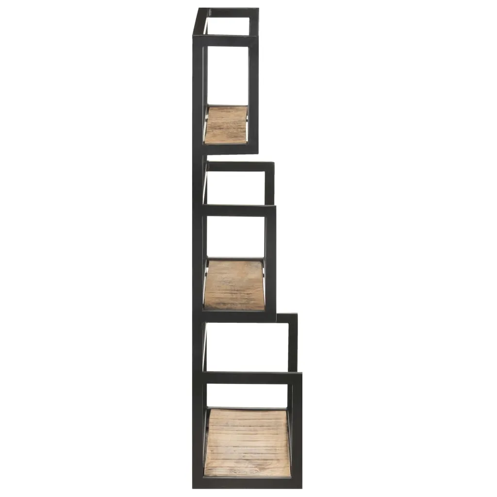Wandregal 60x20x85 cm Raues Mangoholz