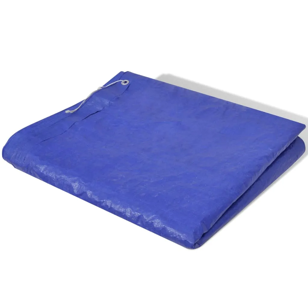 Hochwertige Poolabdeckung 540x270x10 cm Dunkelblau für Stahlrahmen-Pools