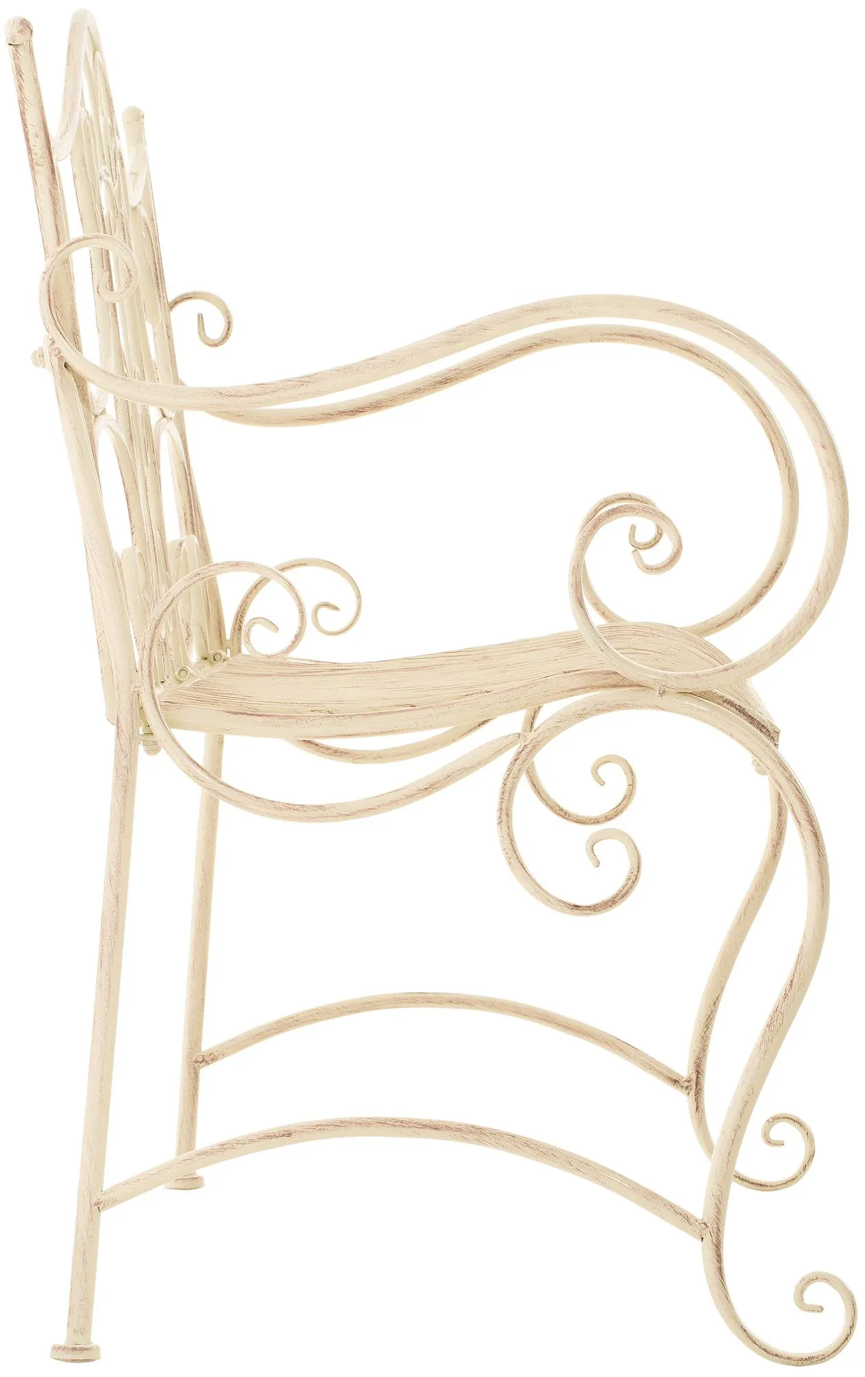 Gartenbank Tara 113x47x89 cm antik-creme