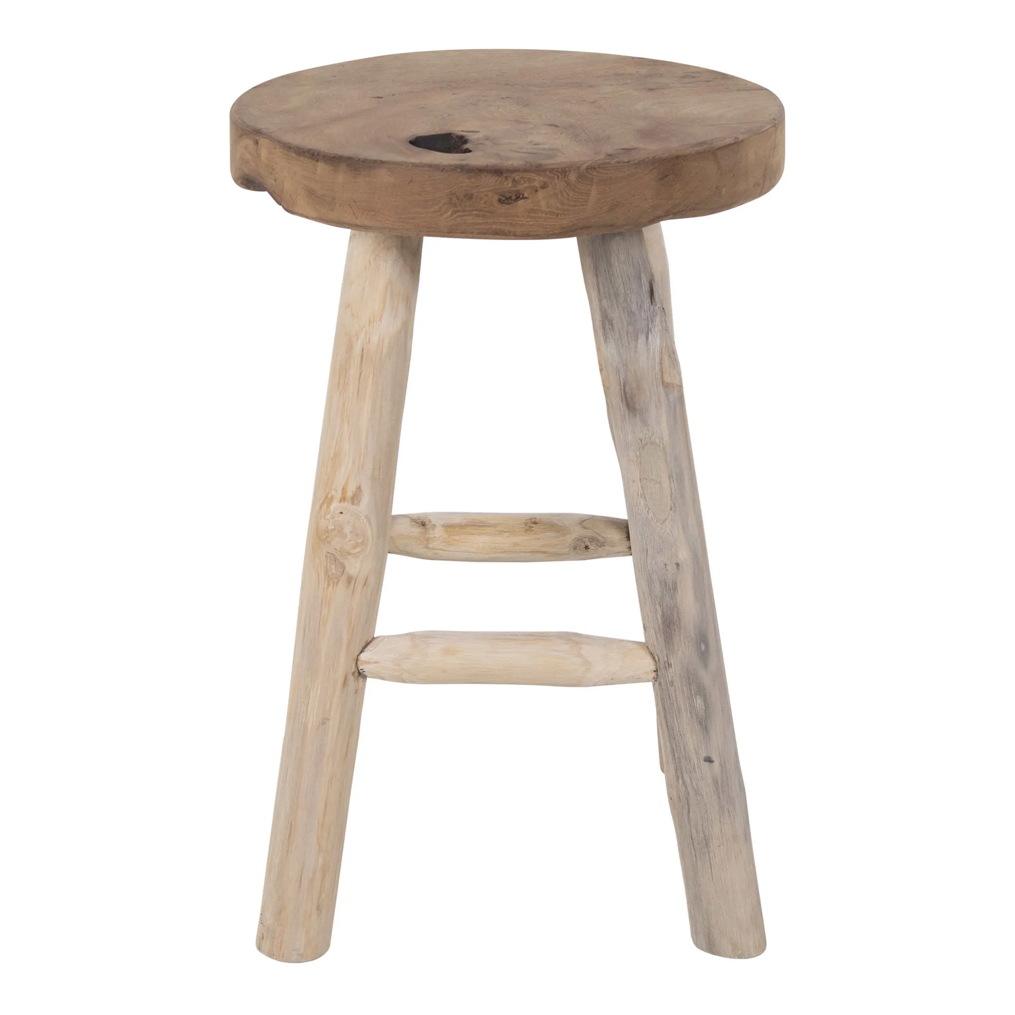 tinkaro Badia Hocker Teak Natur ø30x45 cm