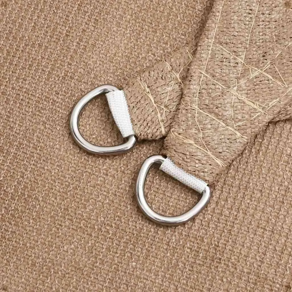 Sonnensegel 160 g/m² Taupe 2,5x2,5x3,5 m HDPE