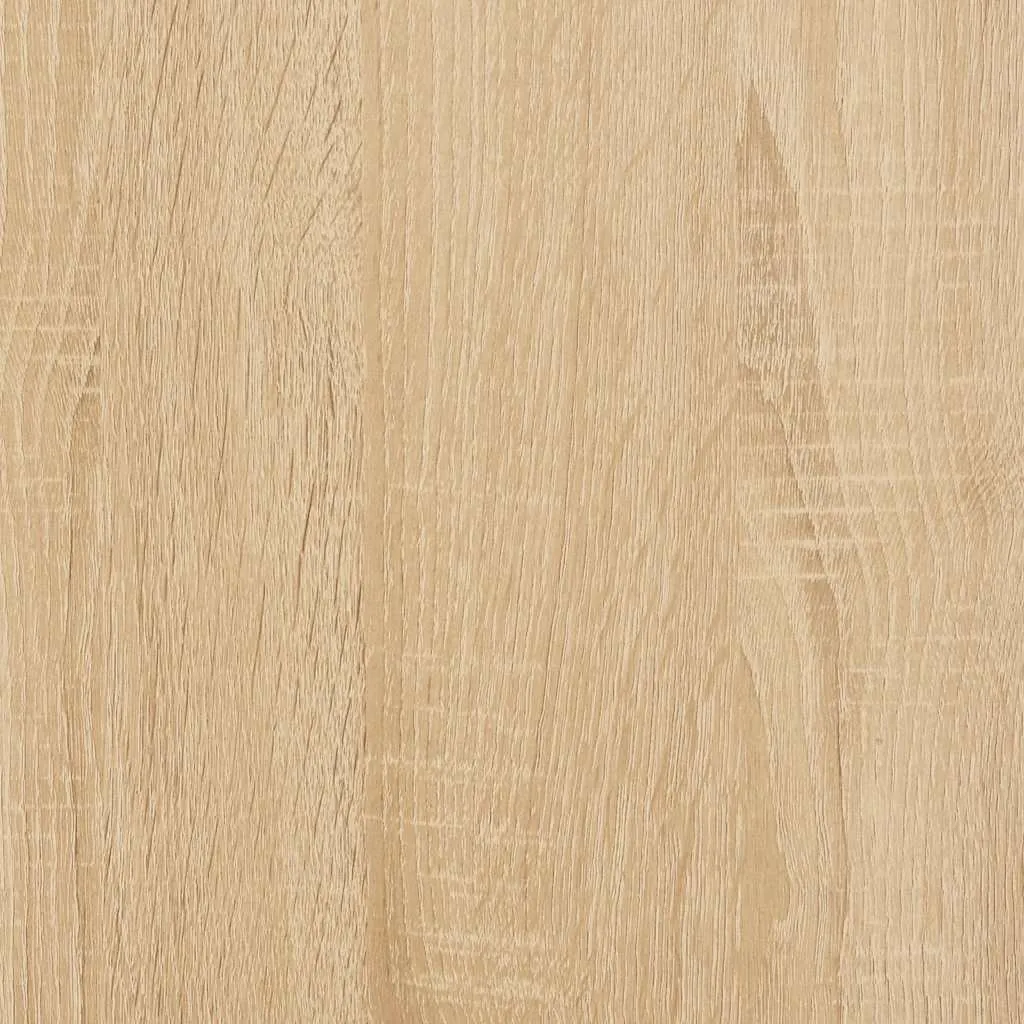 Eckschreibtisch 145x100x76 cm Sonoma-Eiche Massivholz