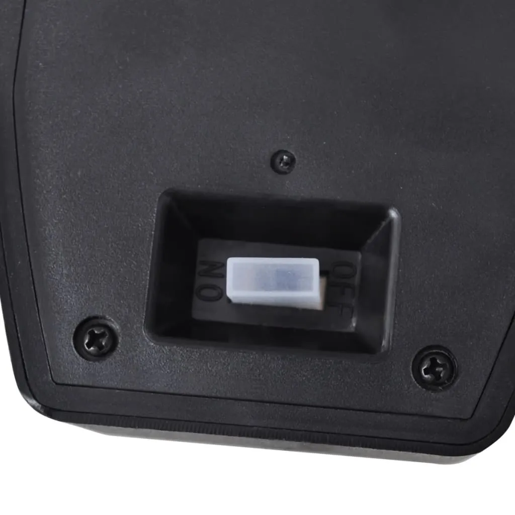 Solar-Wandleuchte Schwarz mit Bewegungssensor und 3 LEDs
