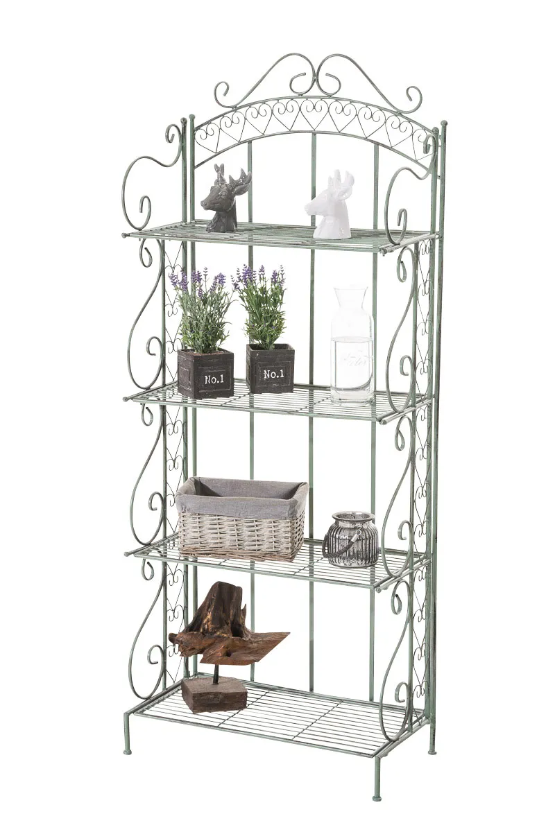 Standregal Antje 153x61x33 cm antik-grün
